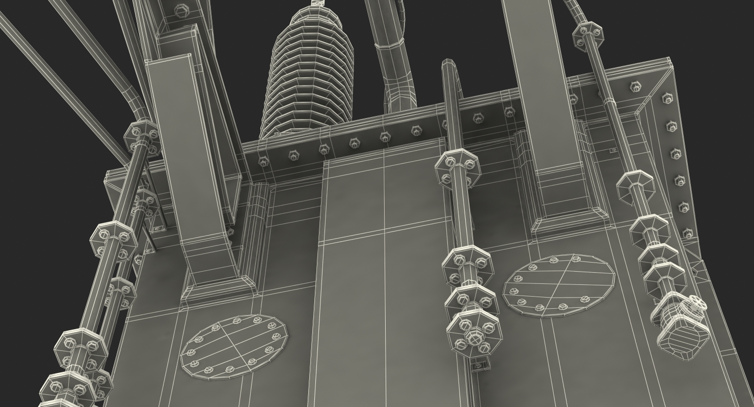 3D Three Phase Transformer model