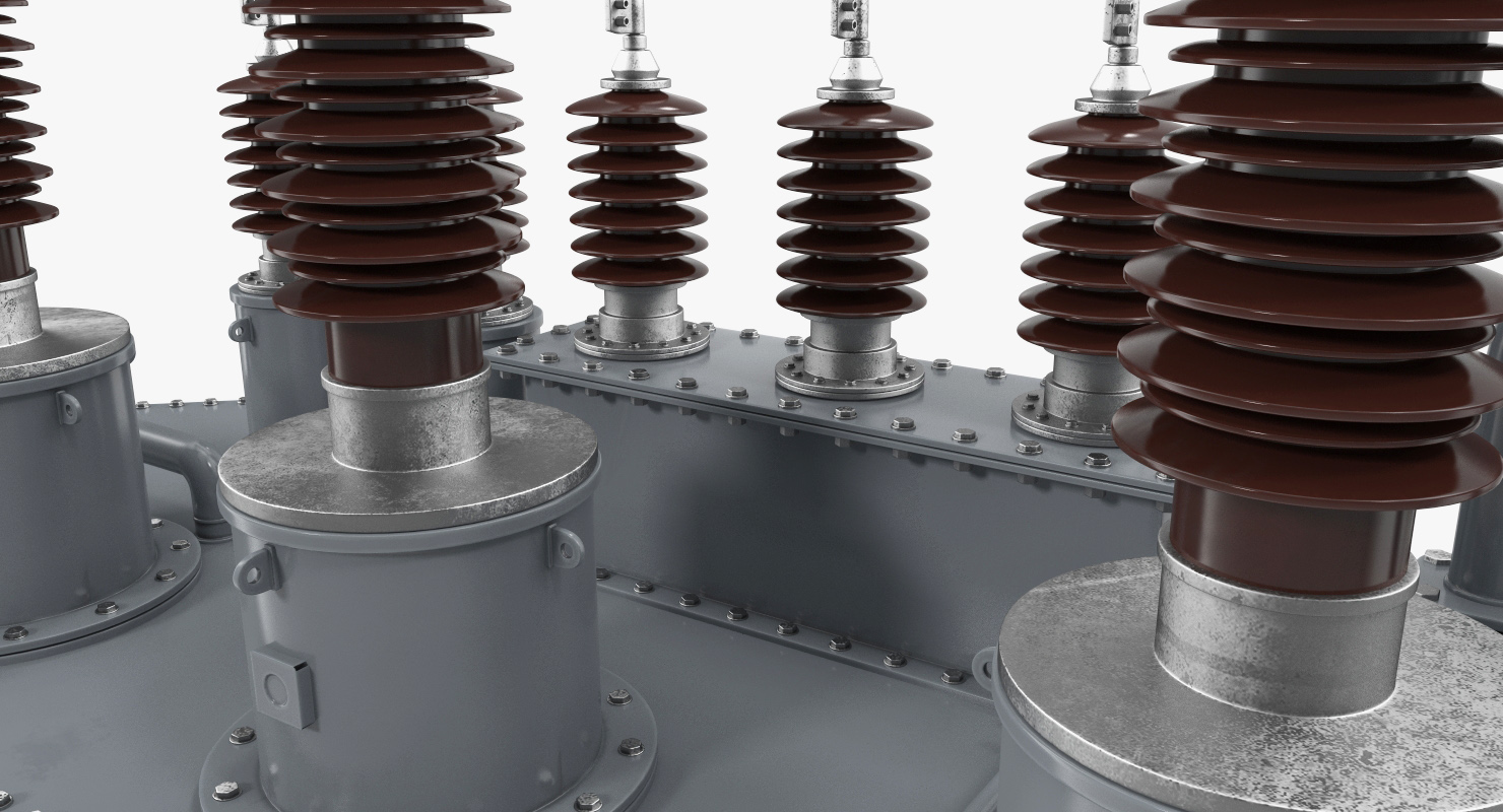 3D Three Phase Transformer model