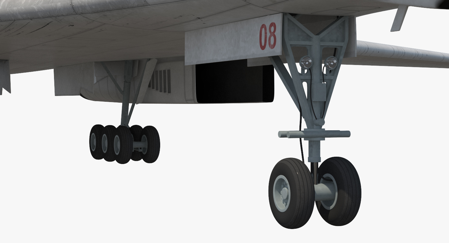 3D Strategic Bomber Tupolev Tu 160 Blackjack Rigged model