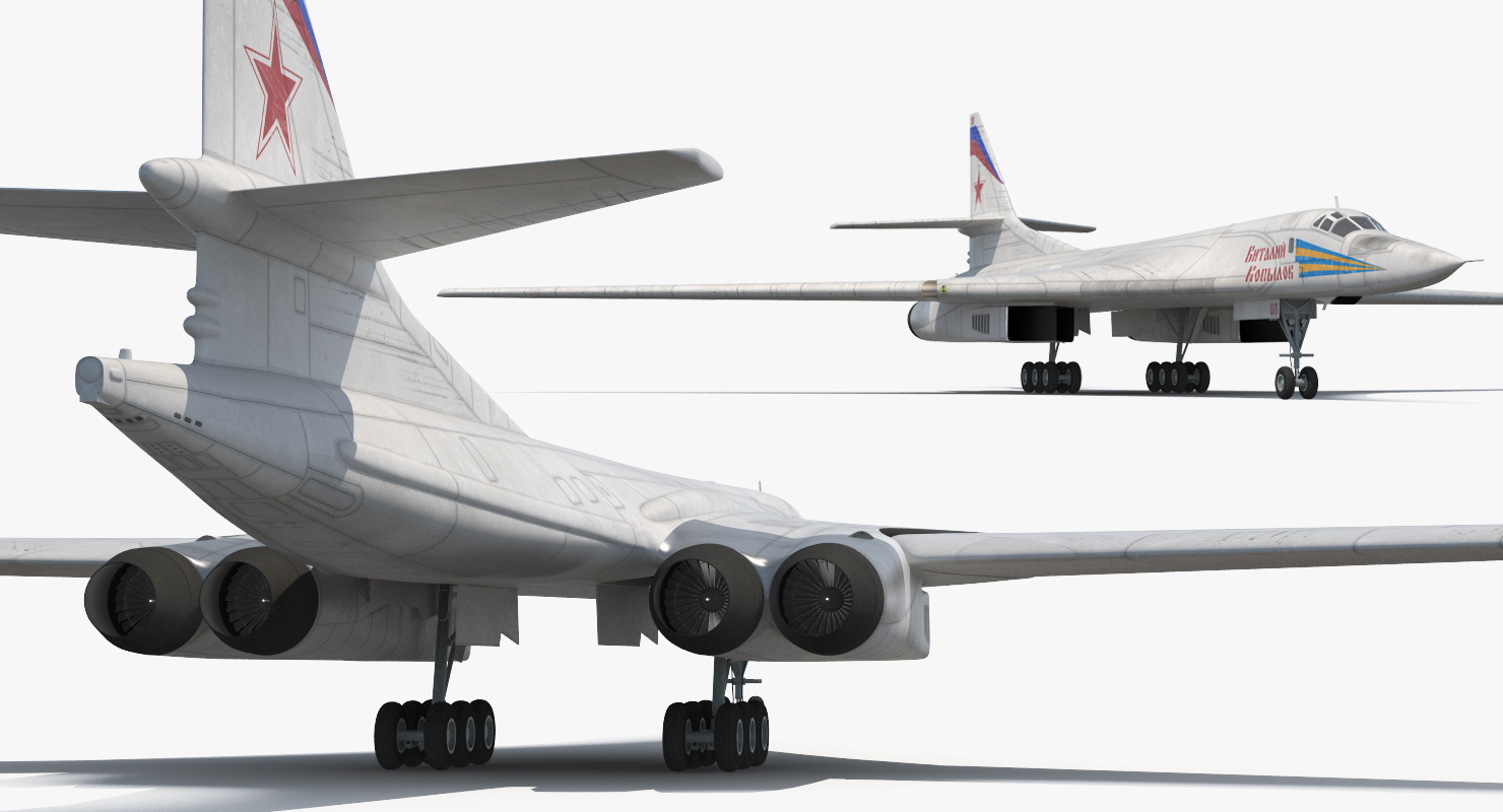 3D Strategic Bomber Tupolev Tu 160 Blackjack Rigged model