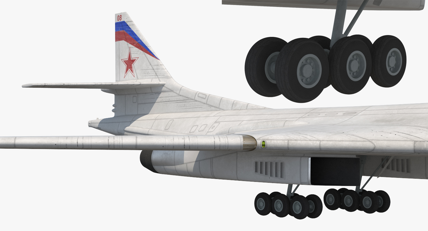 3D Strategic Bomber Tupolev Tu 160 Blackjack Rigged model