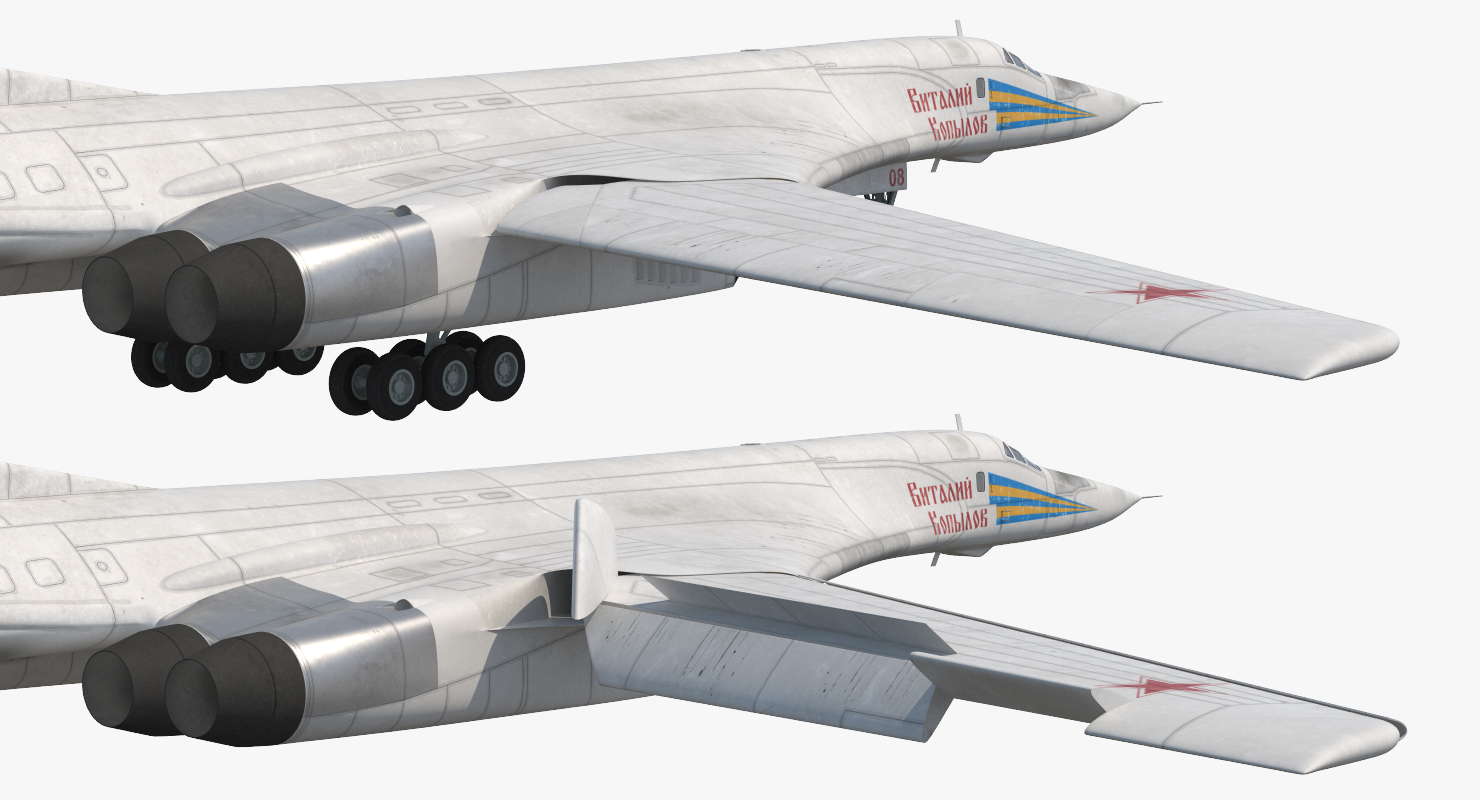 3D Strategic Bomber Tupolev Tu 160 Blackjack Rigged model