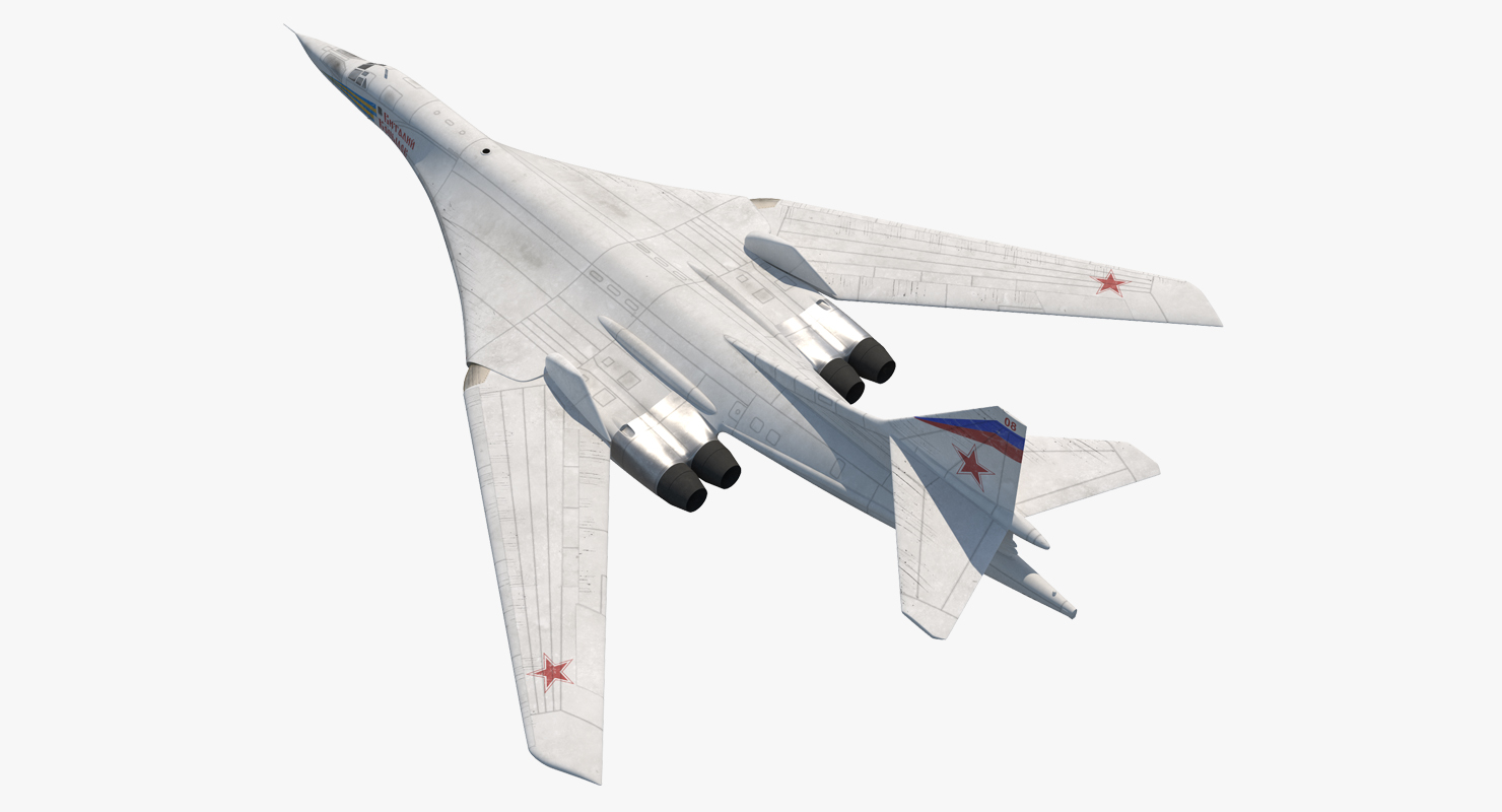 3D Strategic Bomber Tupolev Tu 160 Blackjack Rigged model