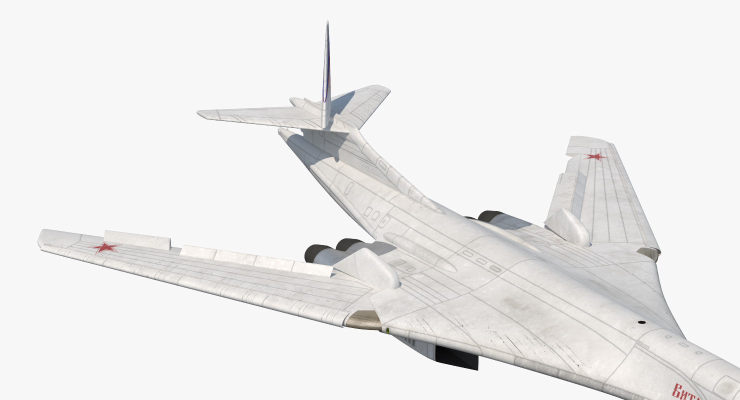 3D Strategic Bomber Tupolev Tu 160 Blackjack Rigged model