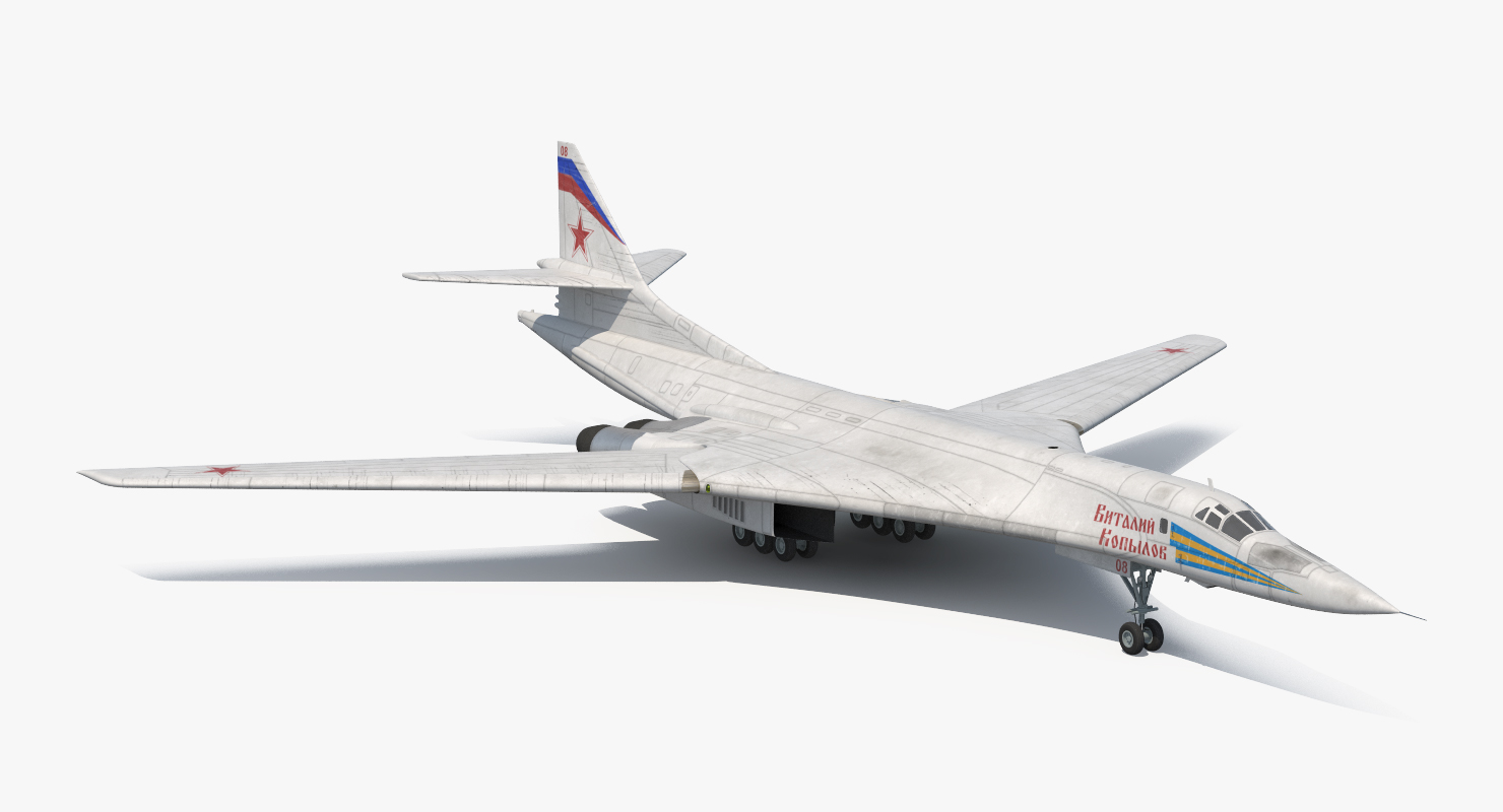 3D Strategic Bomber Tupolev Tu 160 Blackjack Rigged model