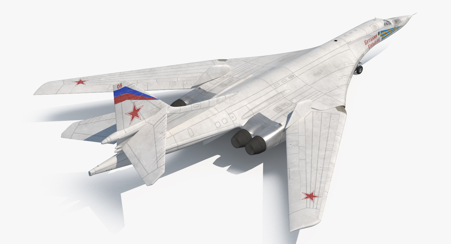 3D Strategic Bomber Tupolev Tu 160 Blackjack Rigged model