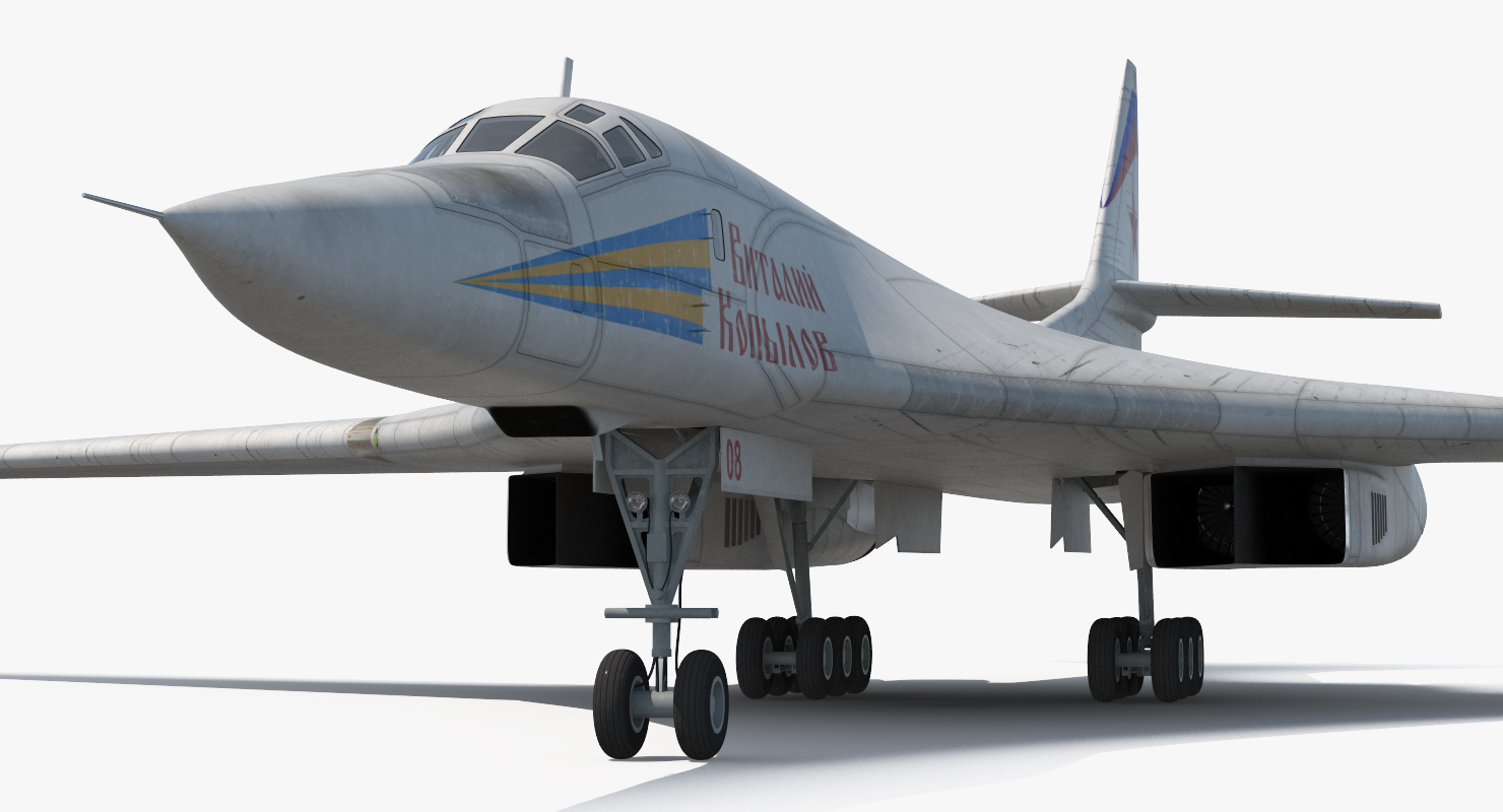 3D Strategic Bomber Tupolev Tu 160 Blackjack Rigged model