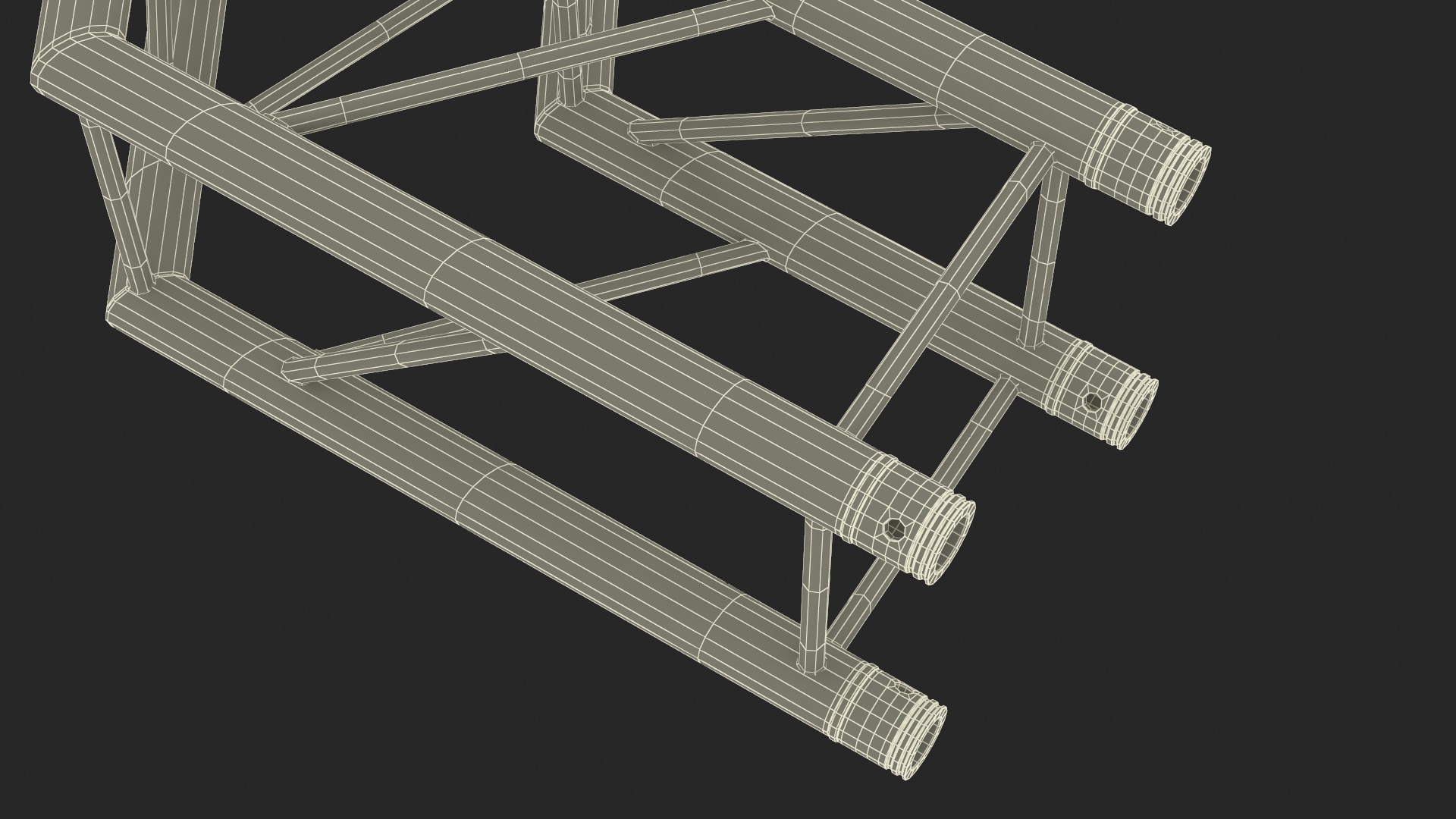Square Truss Modular Wide Corner 3D