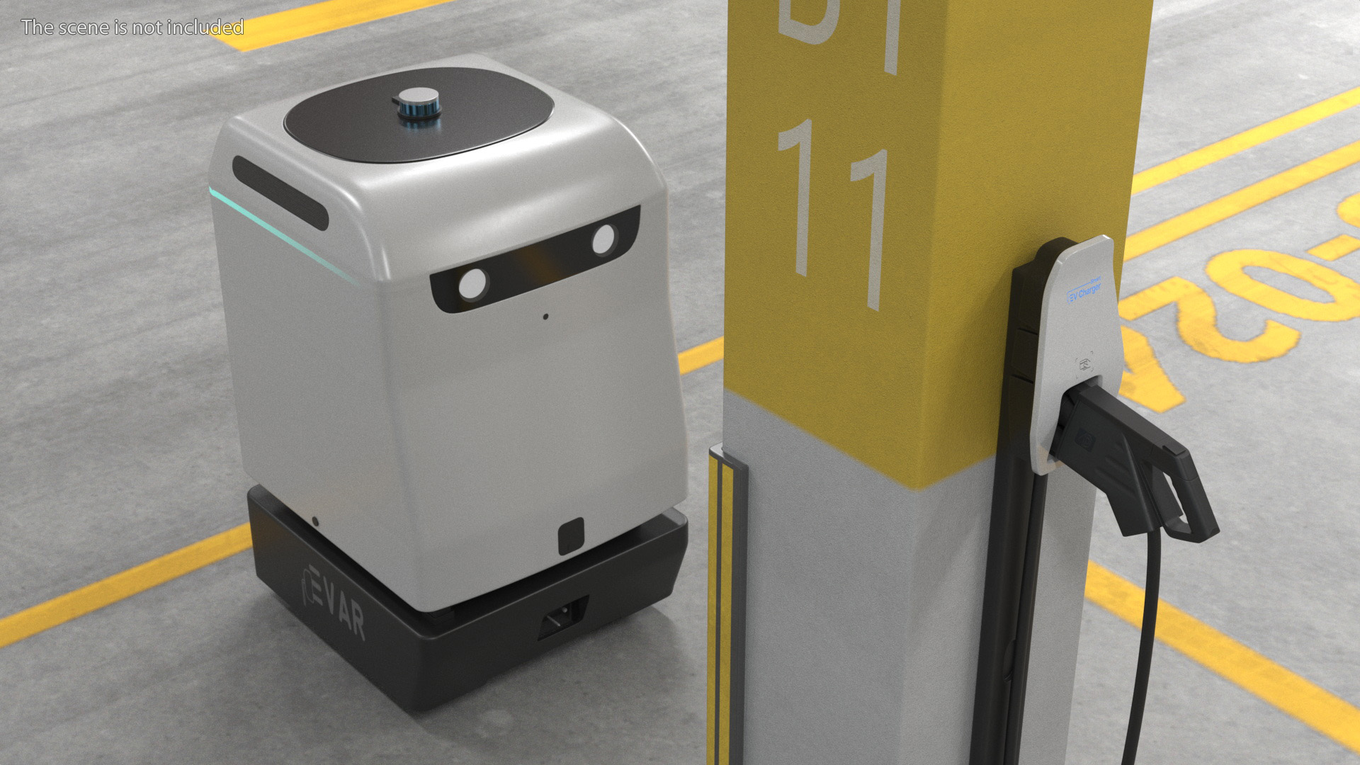 3D model EVAR Parky Charging Robot