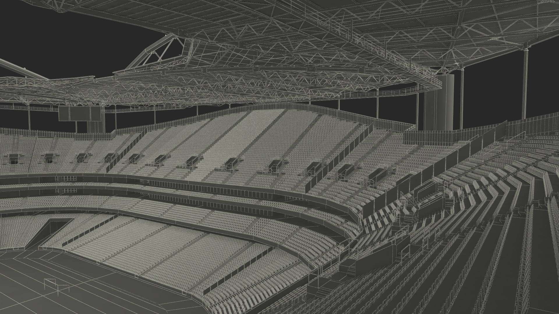 3D model Sport Lisboa e Benfica Stadium