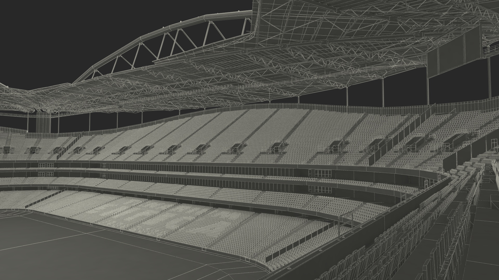3D model Sport Lisboa e Benfica Stadium