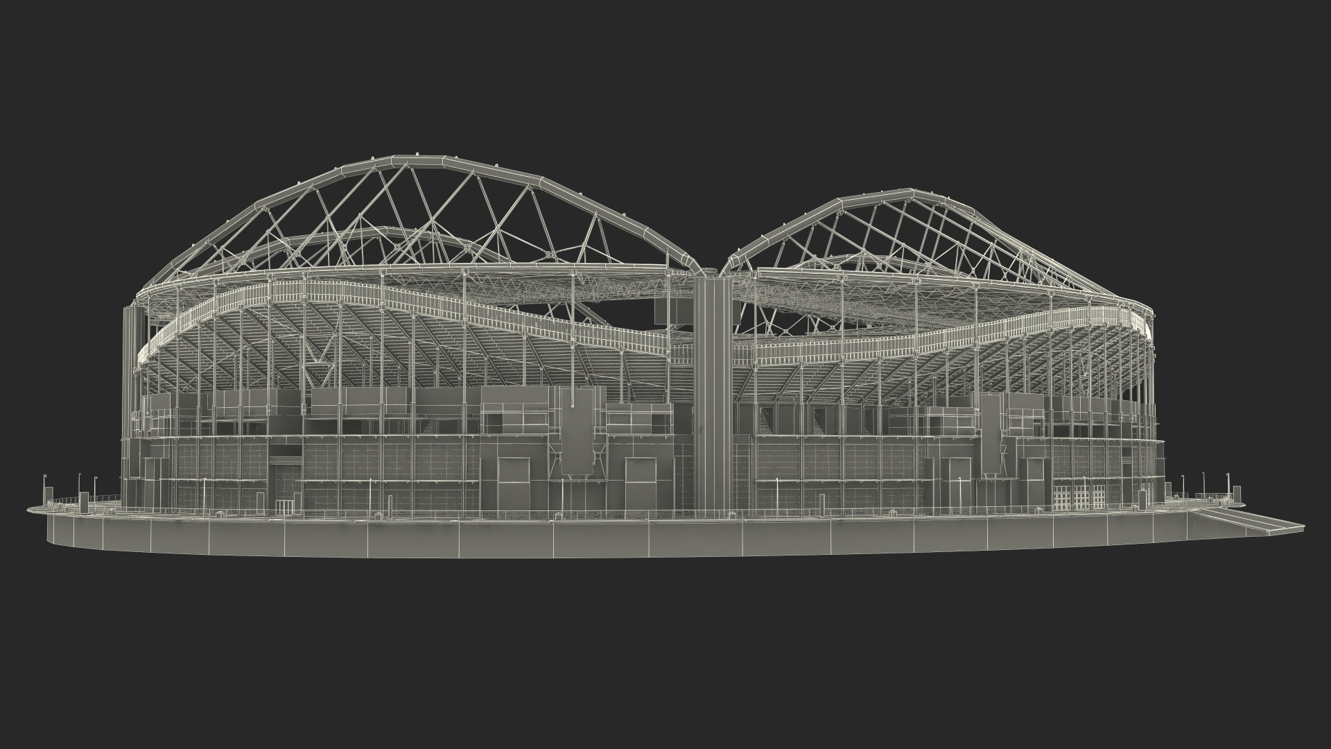 3D model Sport Lisboa e Benfica Stadium