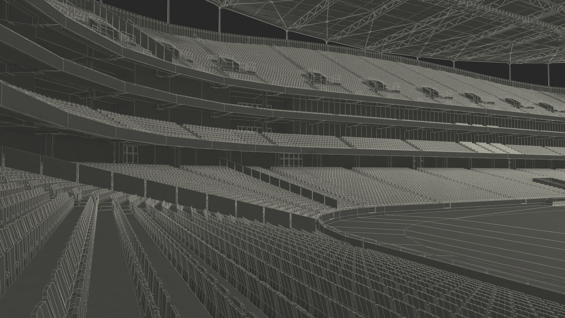 3D model Sport Lisboa e Benfica Stadium