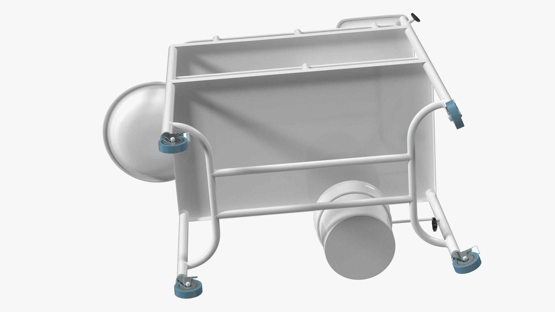 Medical Instrument Trolley White 3D