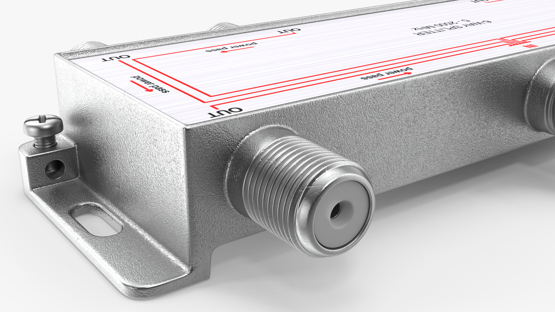 Coaxial Splitter F Type 6 Way 3D model