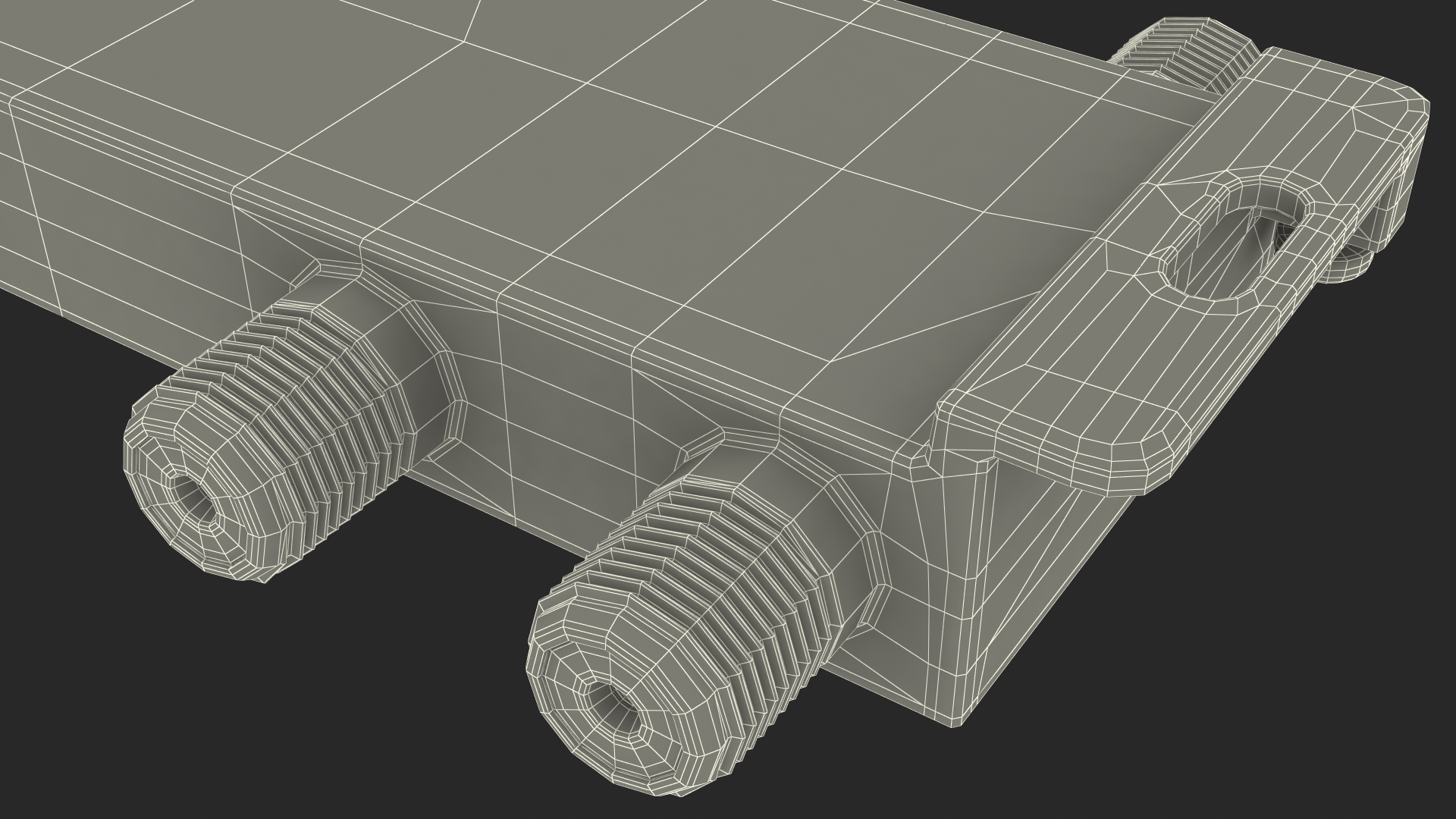 Coaxial Splitter F Type 6 Way 3D model