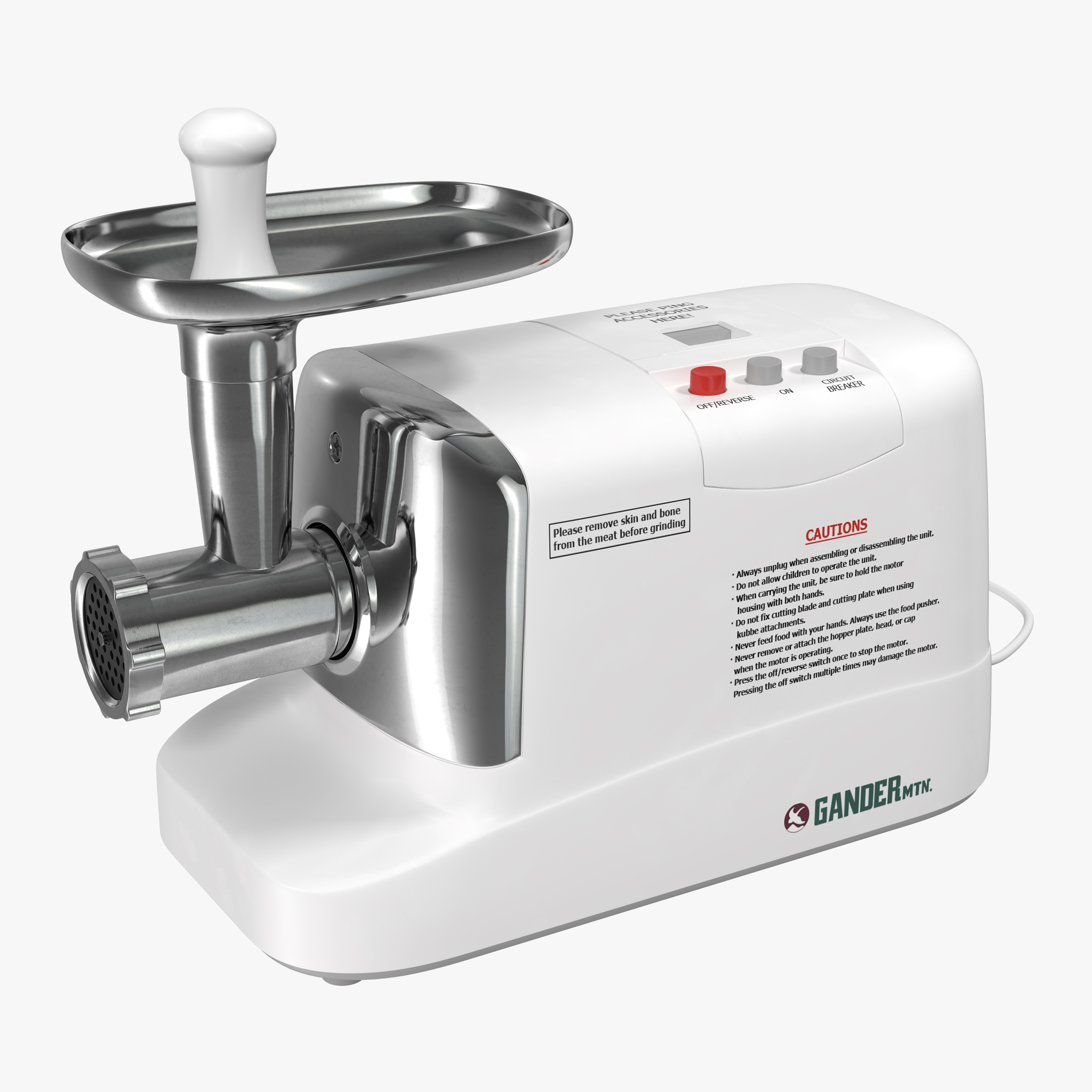 Electric Meat Grinder Gander 3D Model