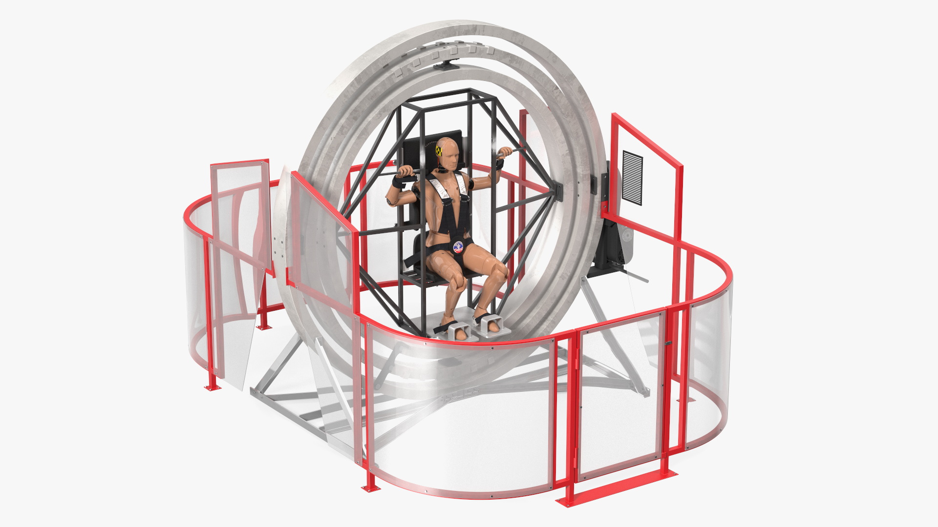 3D model Astronaut Training Device with Mannequin