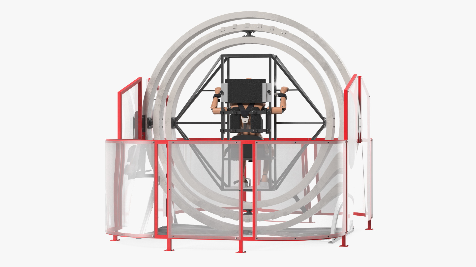 3D model Astronaut Training Device with Mannequin