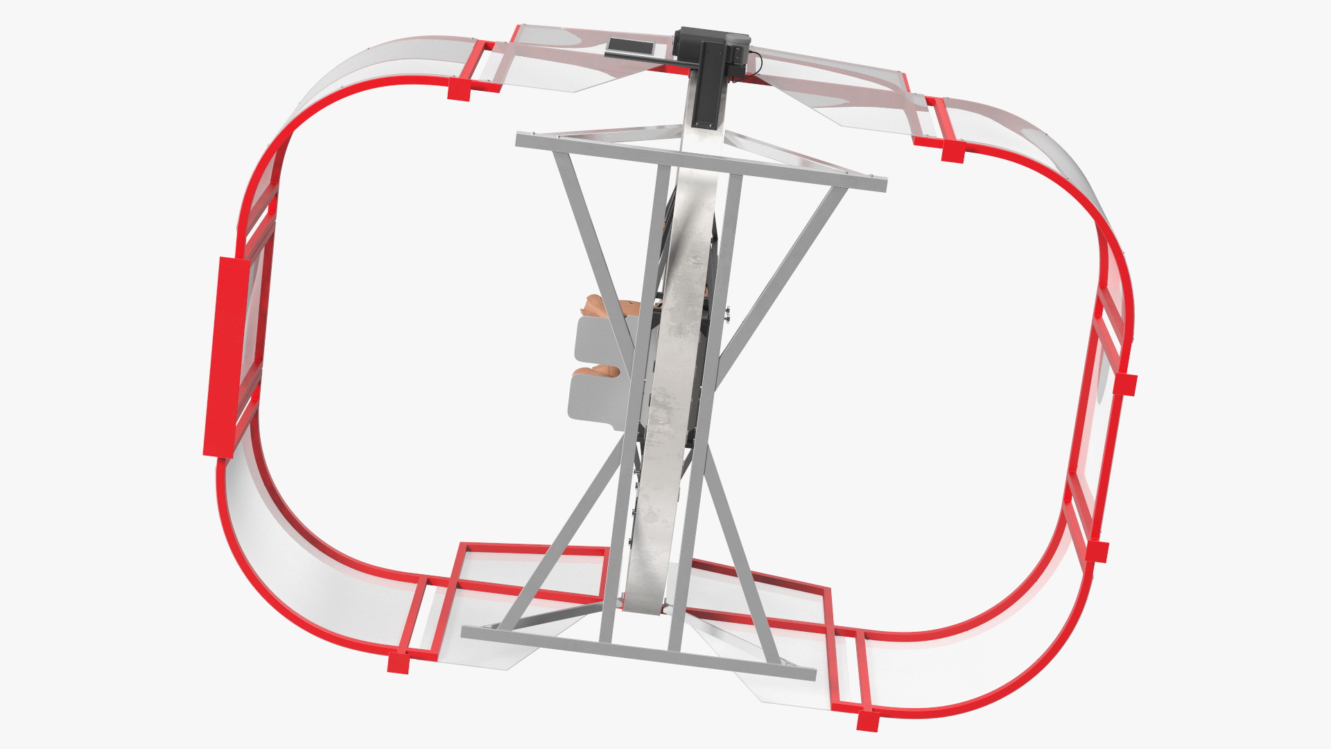 3D model Astronaut Training Device with Mannequin