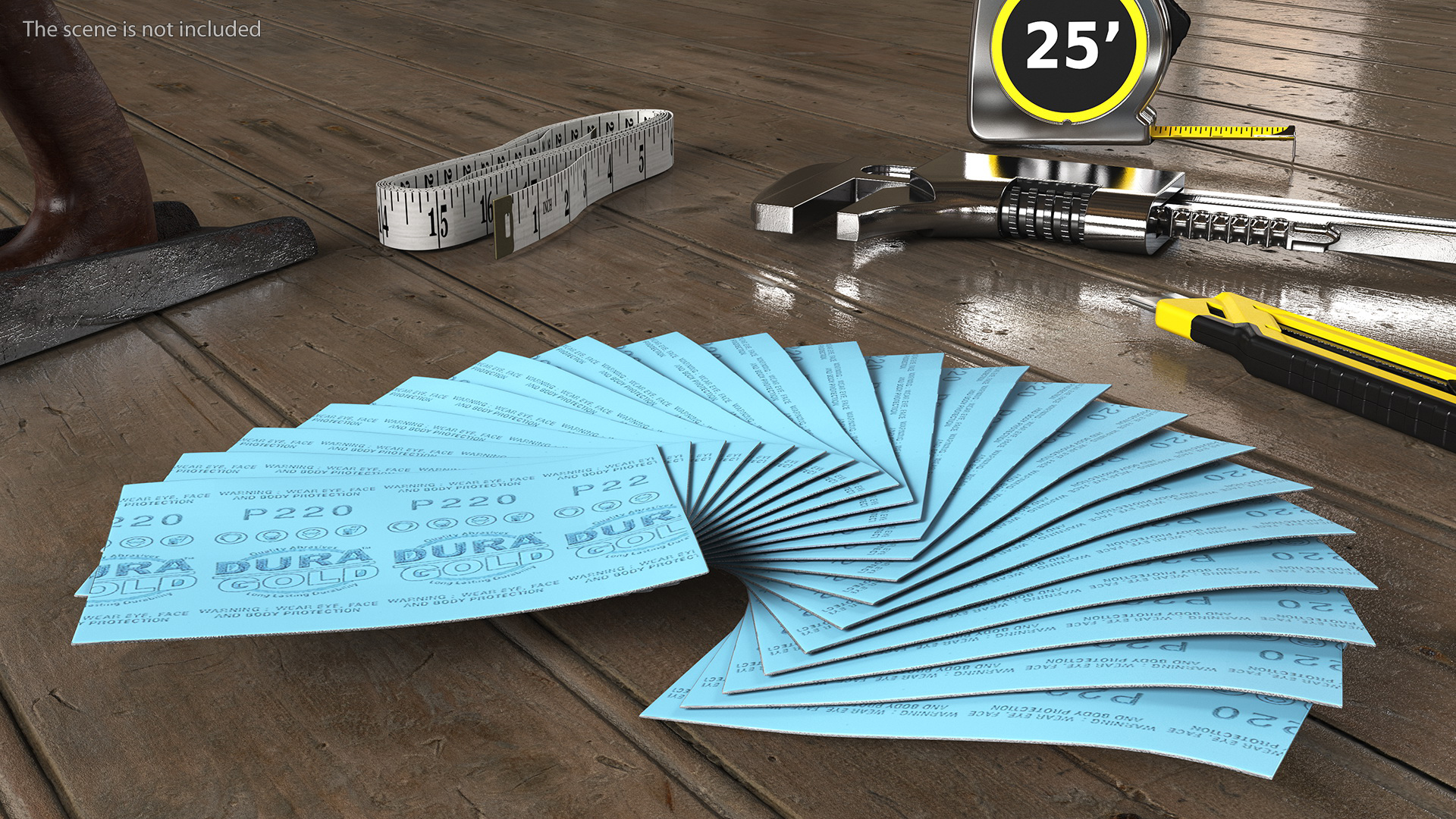 Sandpaper Dura Gold Variety Pack 3D