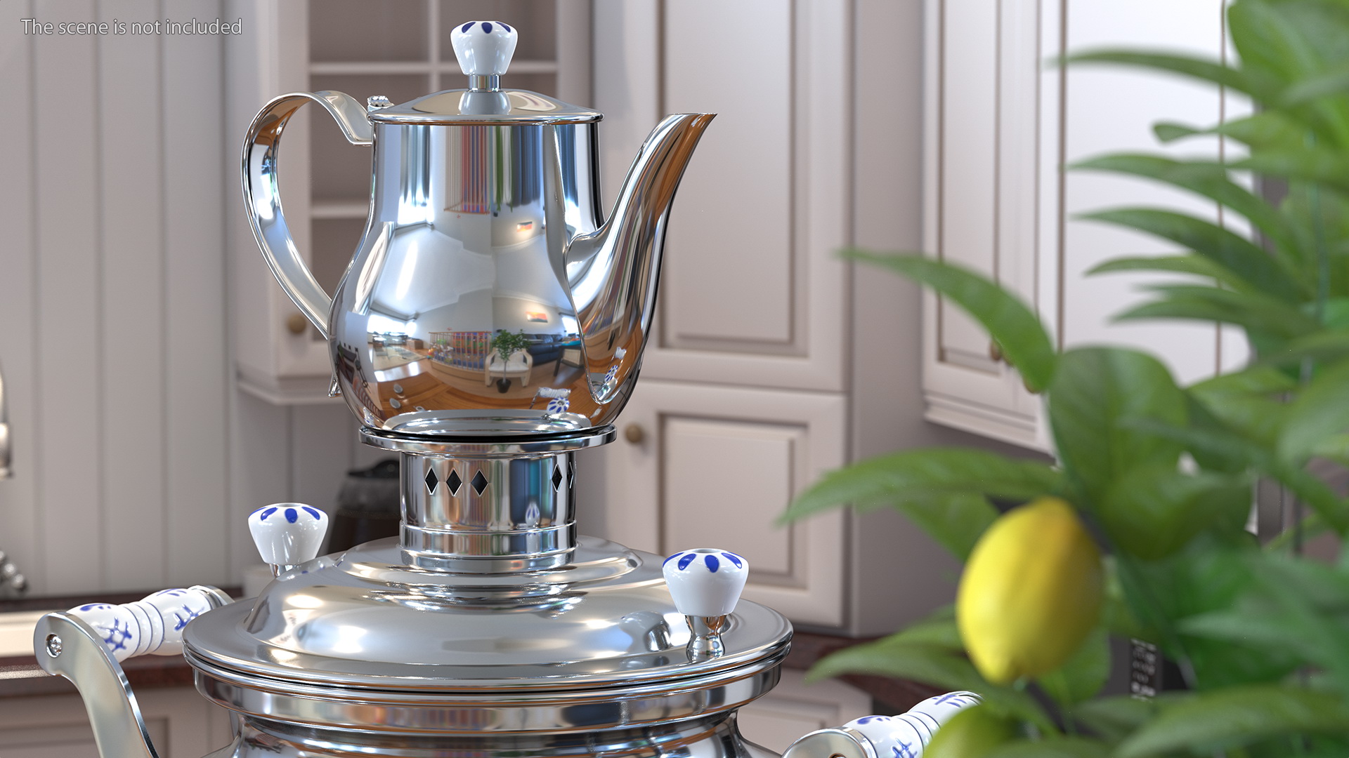 3D model Electric Russian Samovar Kettle Set