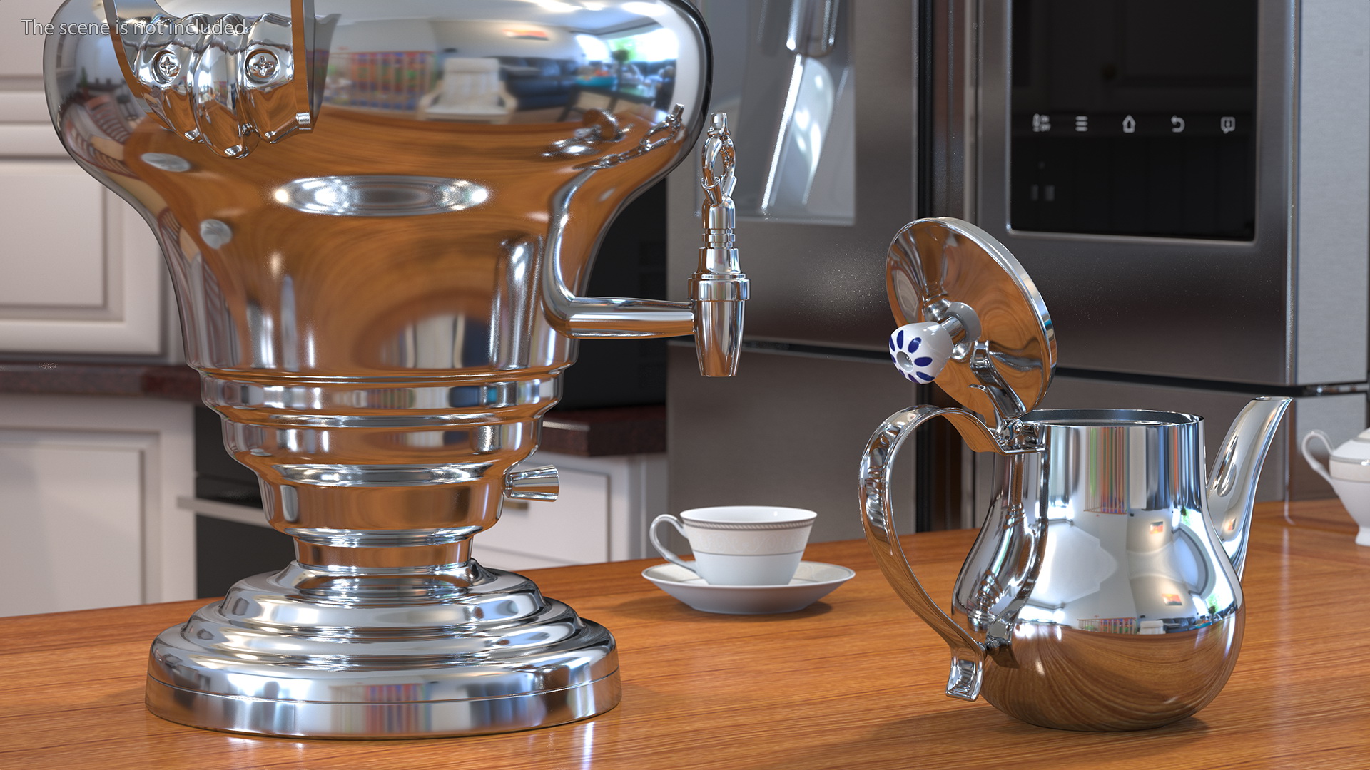3D model Electric Russian Samovar Kettle Set