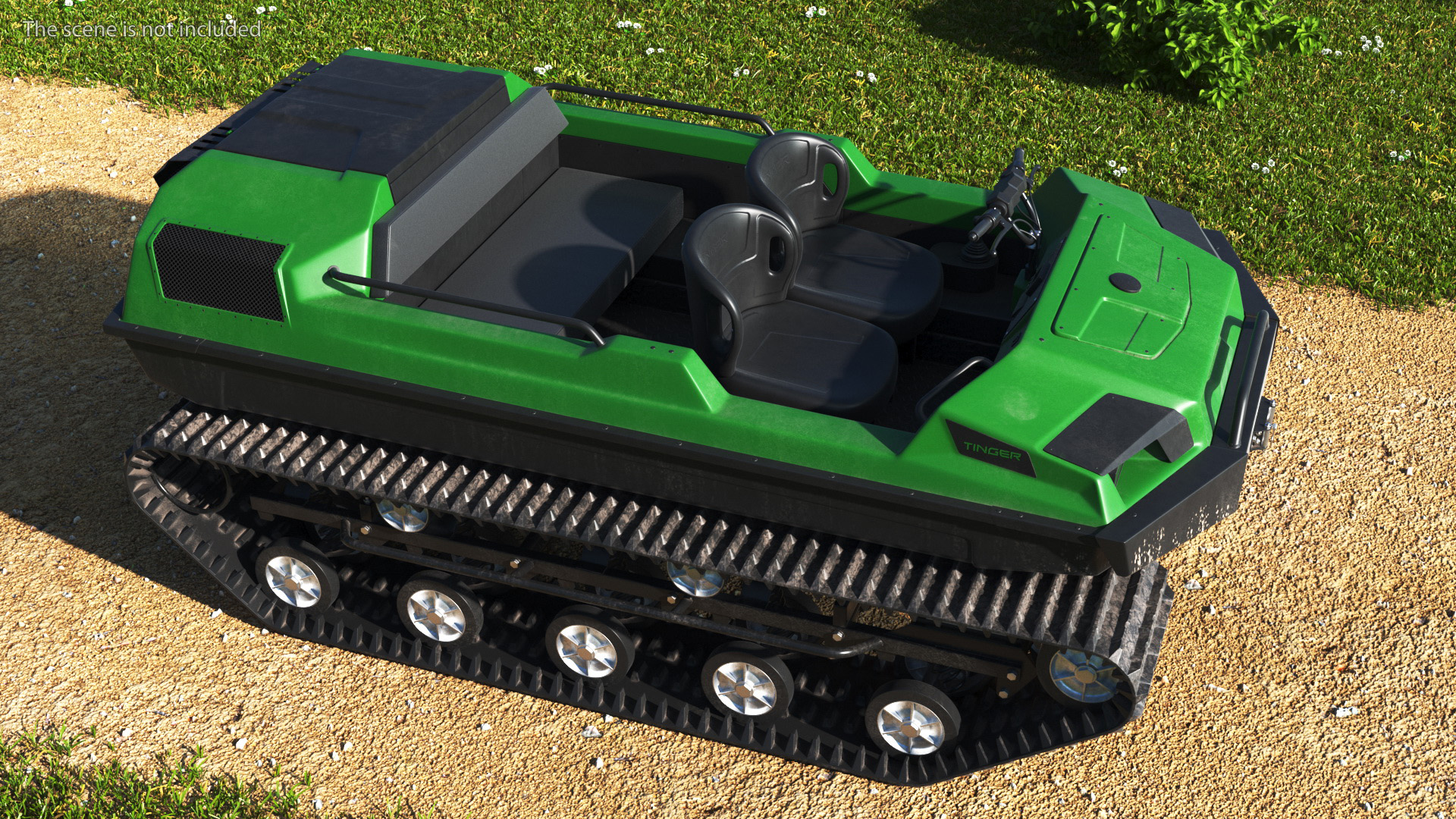 3D model ATV Tinger Track No Roof Dirty