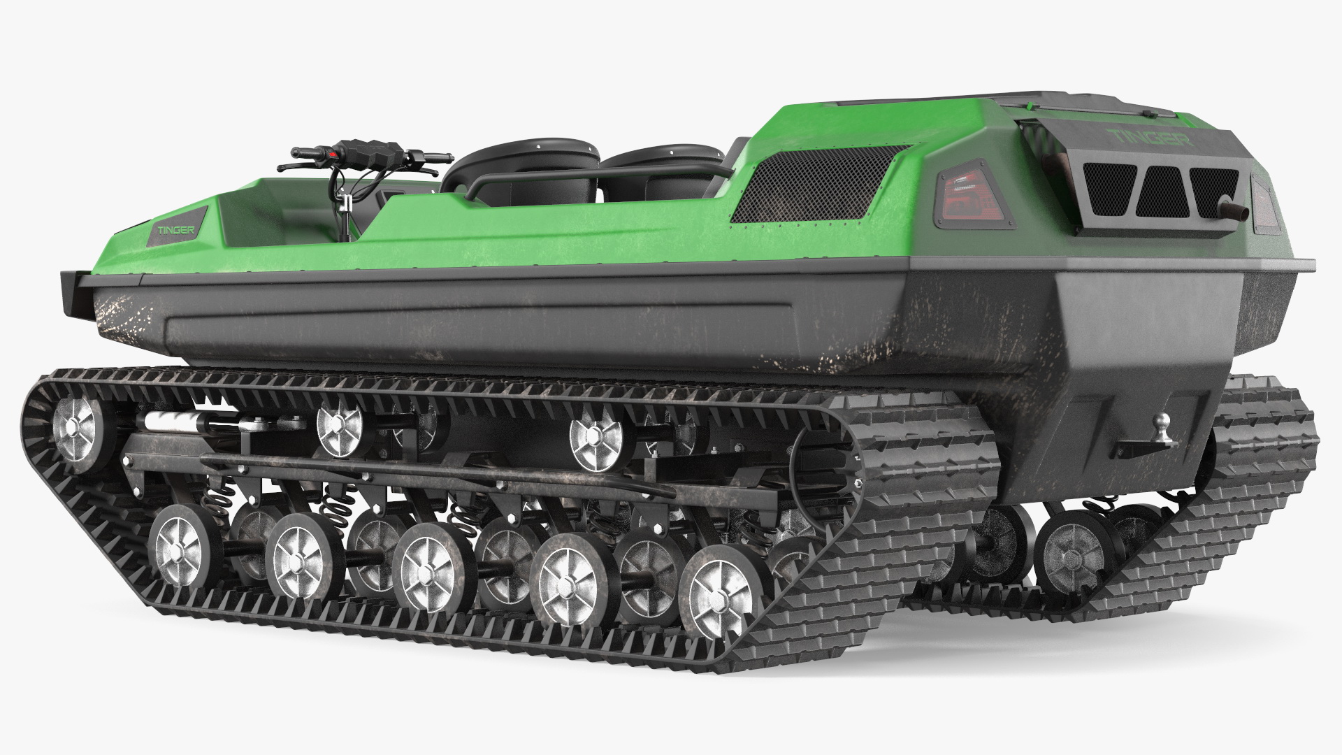 3D model ATV Tinger Track No Roof Dirty