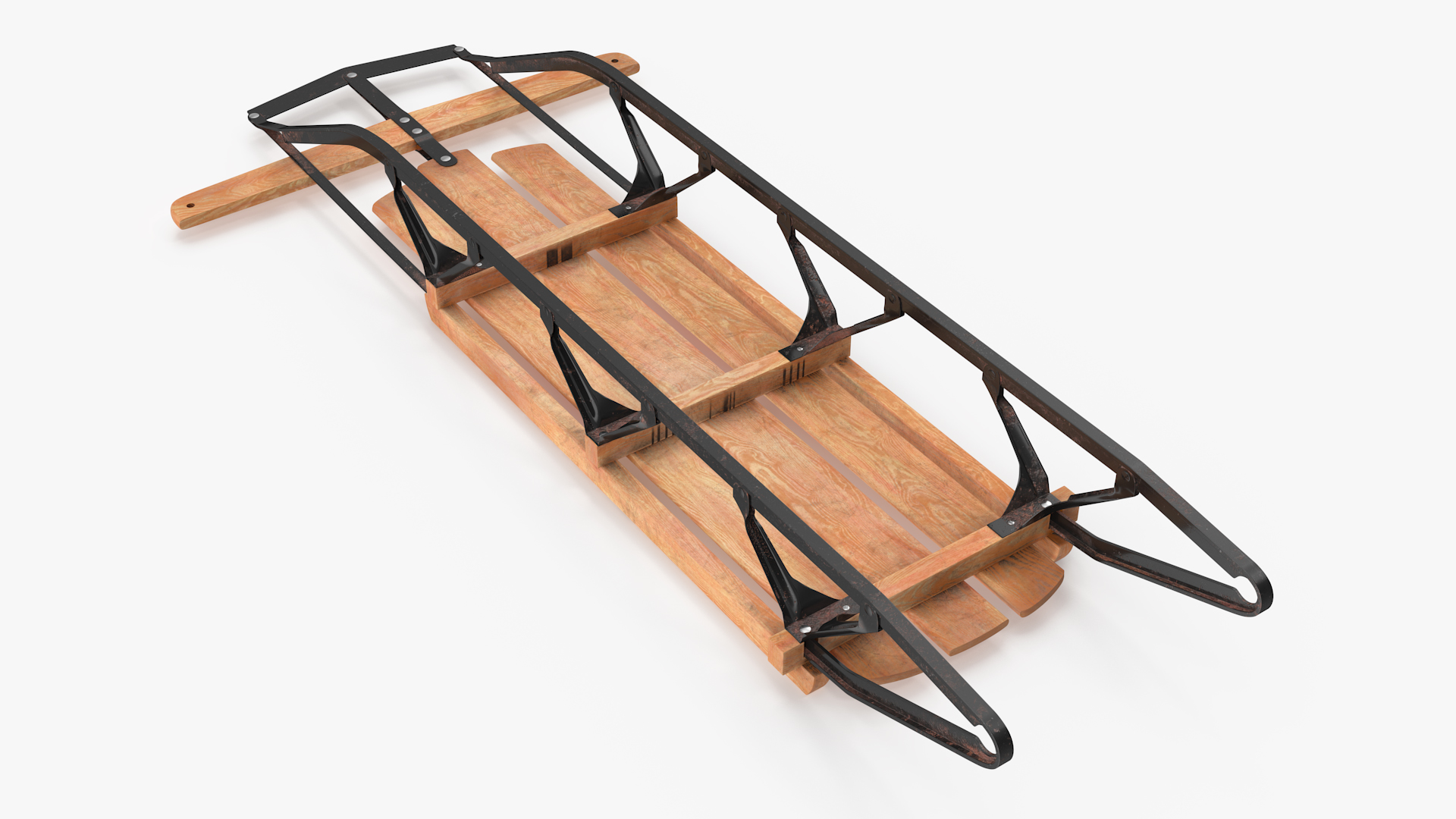 Vintage Snow Sled 3D