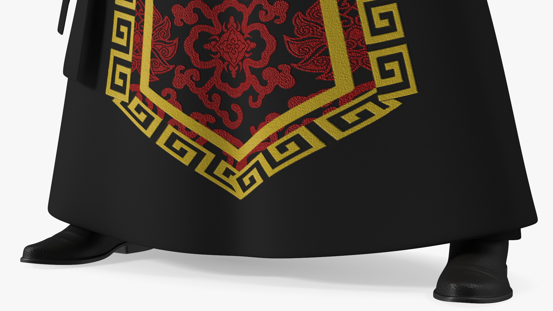 Chinese Traditional Man Aggressive Pose 3D model