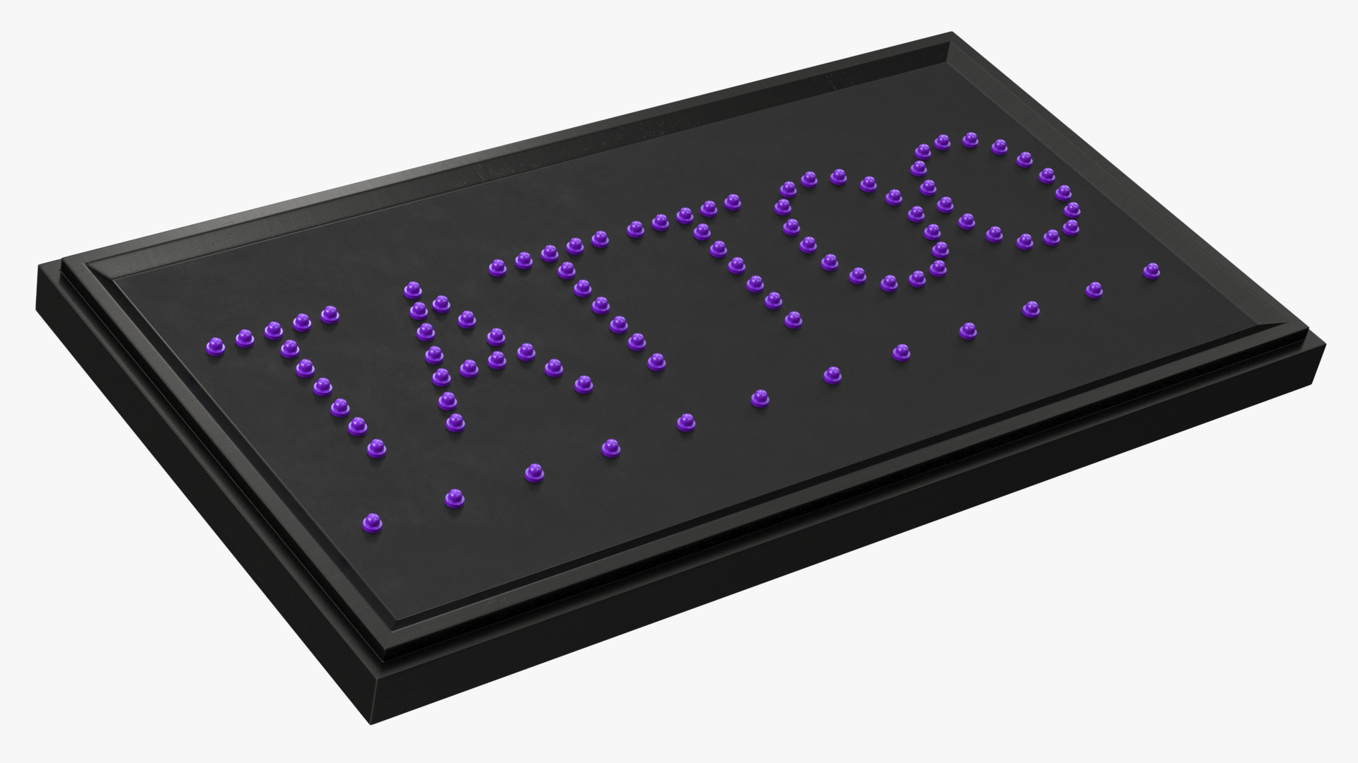 3D model Tattoo Purple LED Neon Light Sign for Business OFF