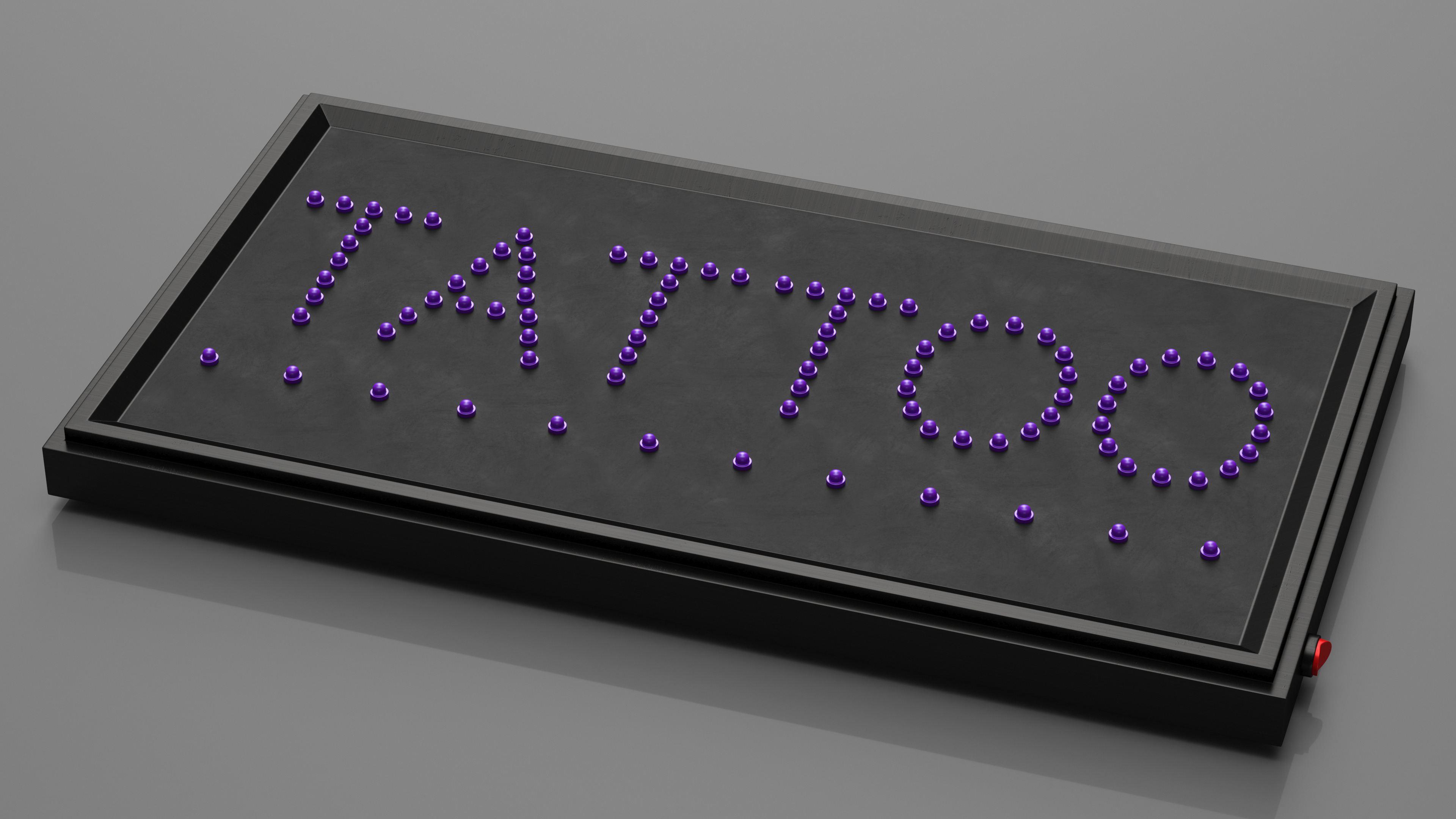 3D model Tattoo Purple LED Neon Light Sign for Business OFF