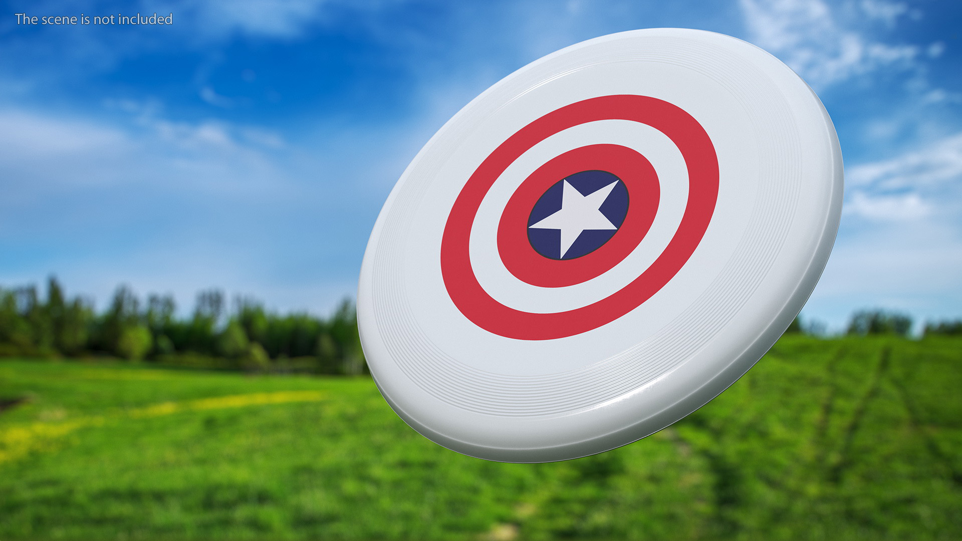 3D model Frisbee Disc with a Superhero Theme