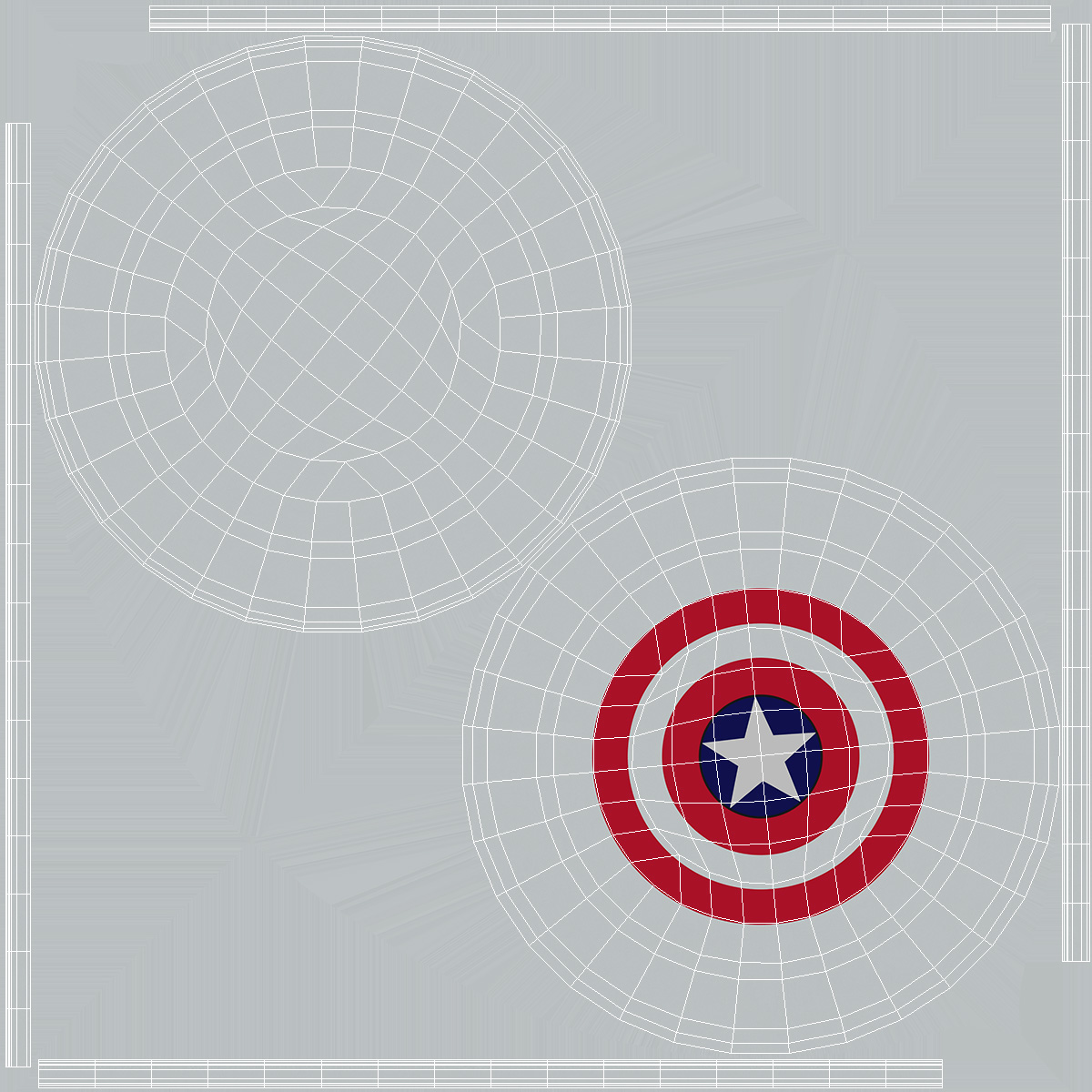 3D model Frisbee Disc with a Superhero Theme