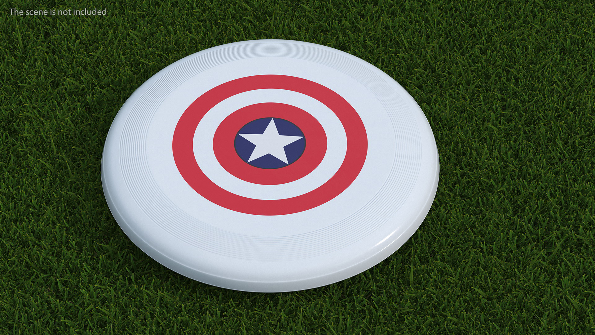 3D model Frisbee Disc with a Superhero Theme