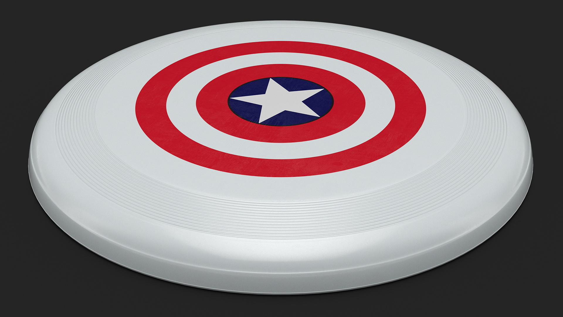 3D model Frisbee Disc with a Superhero Theme