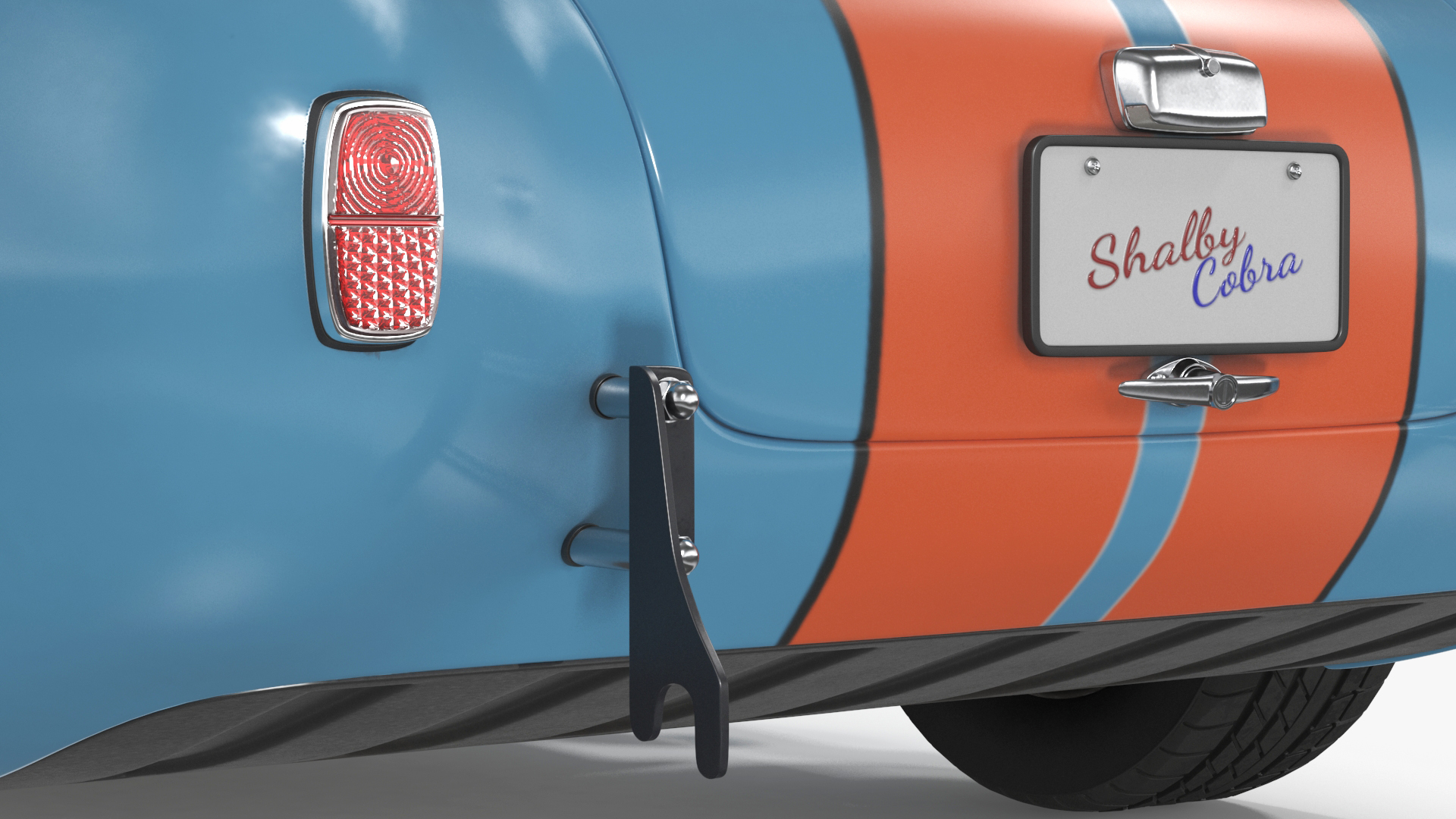 1965 Shelby Cobra Blue Rigged 3D model
