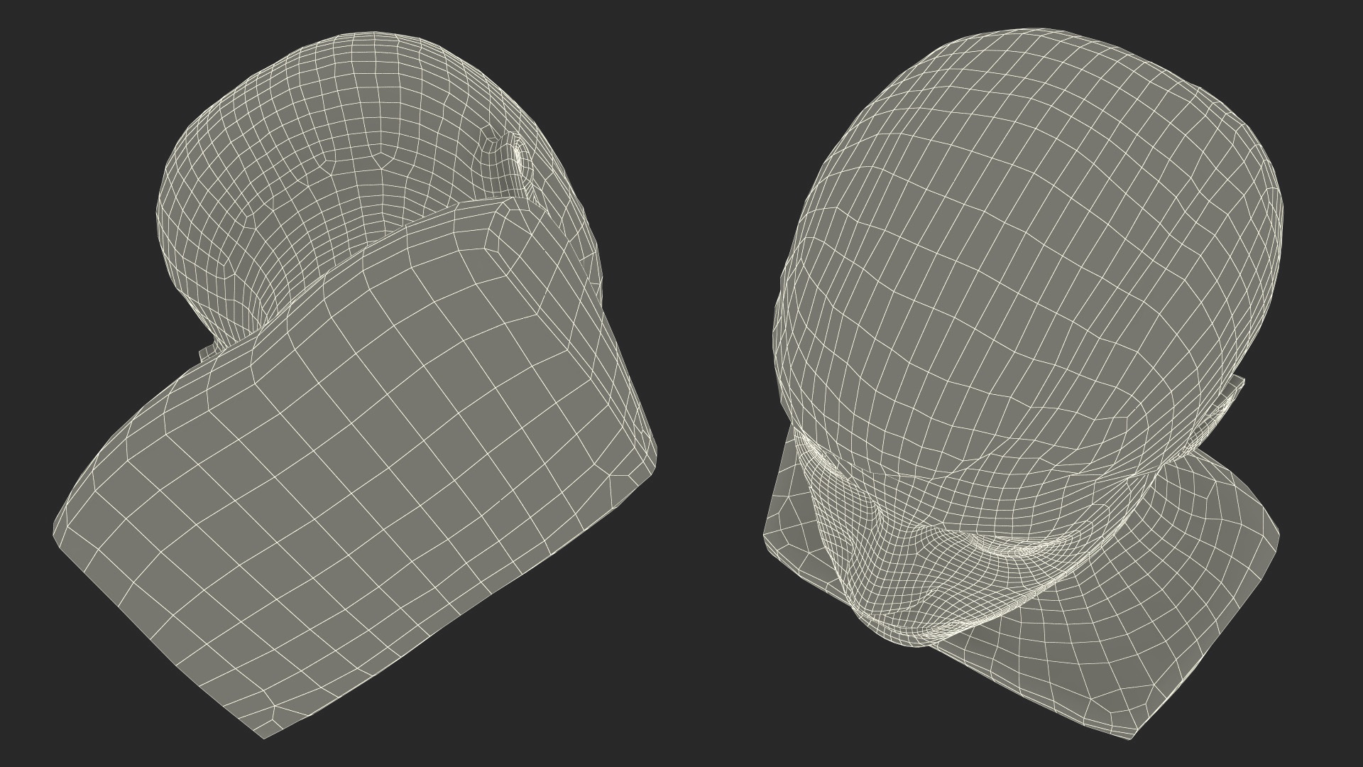 Golden Woman Mannequin Head with Hair 3D