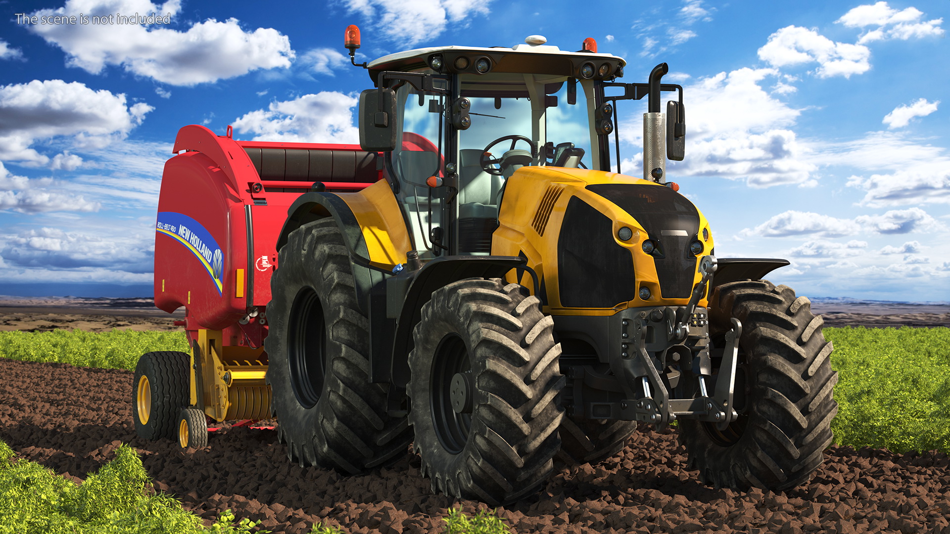 Tractor Generic with New Holland Roll Belt 3D