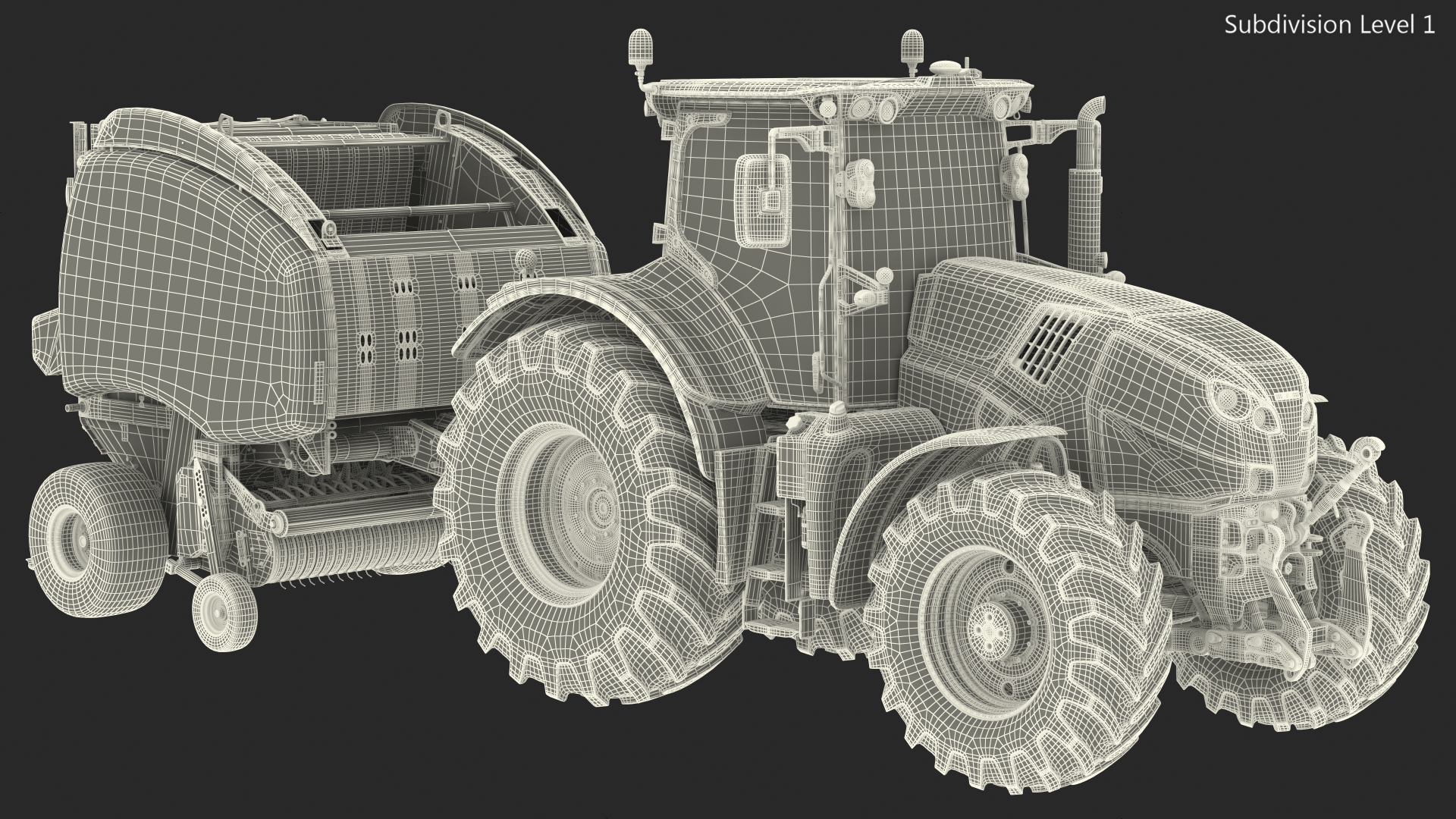 Tractor Generic with New Holland Roll Belt 3D