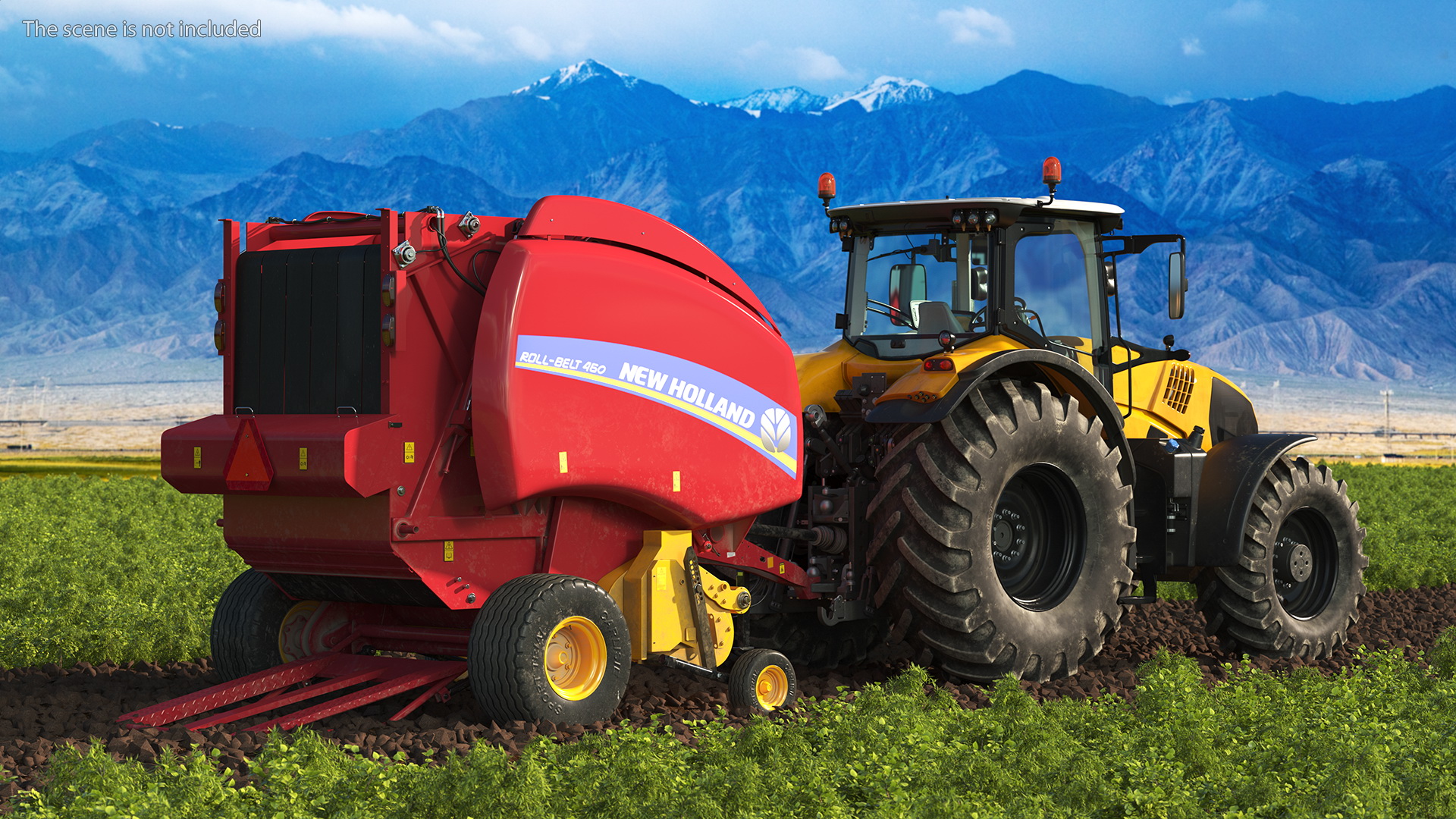 Tractor Generic with New Holland Roll Belt 3D