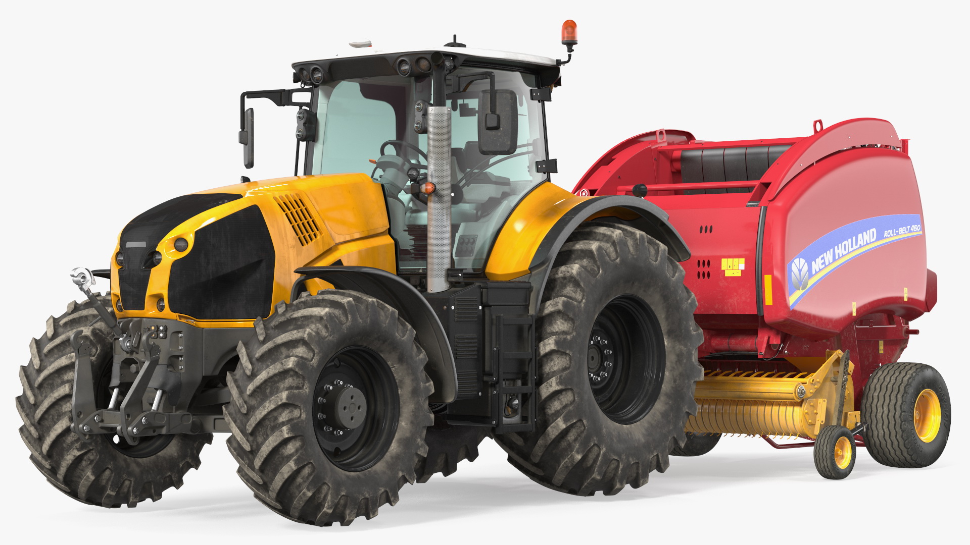 Tractor Generic with New Holland Roll Belt 3D