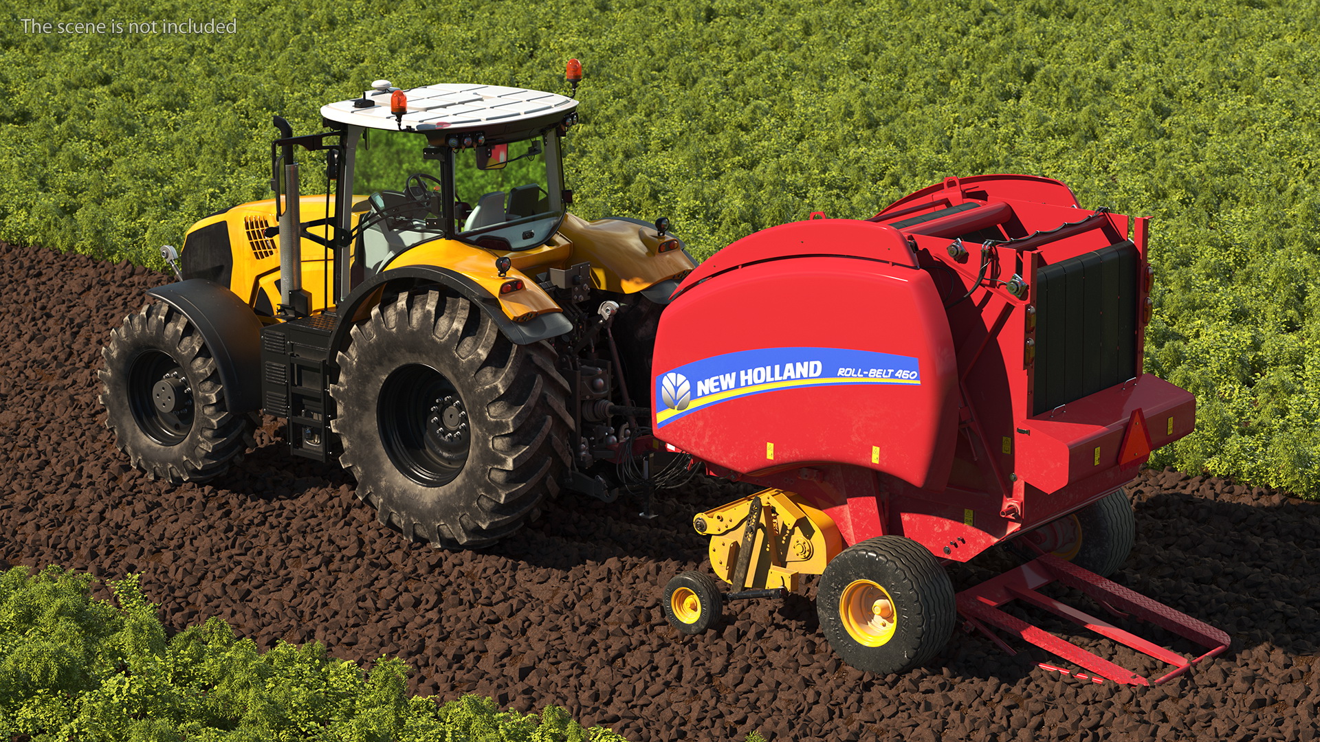 Tractor Generic with New Holland Roll Belt 3D