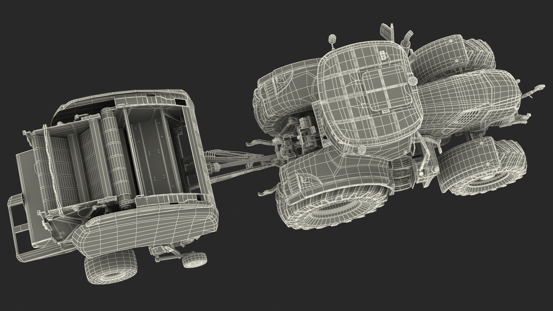 Tractor Generic with New Holland Roll Belt 3D