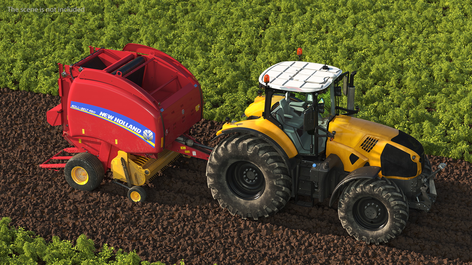 Tractor Generic with New Holland Roll Belt 3D