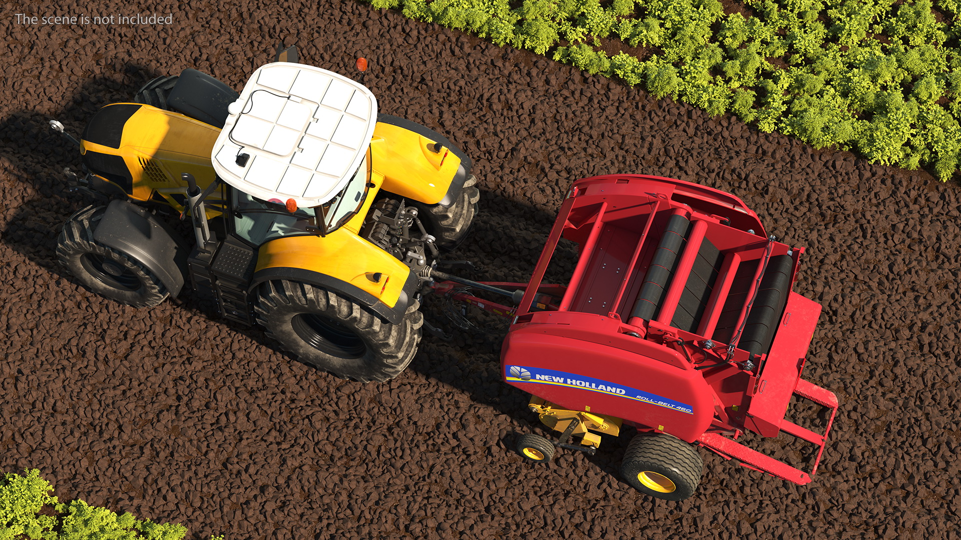 Tractor Generic with New Holland Roll Belt 3D
