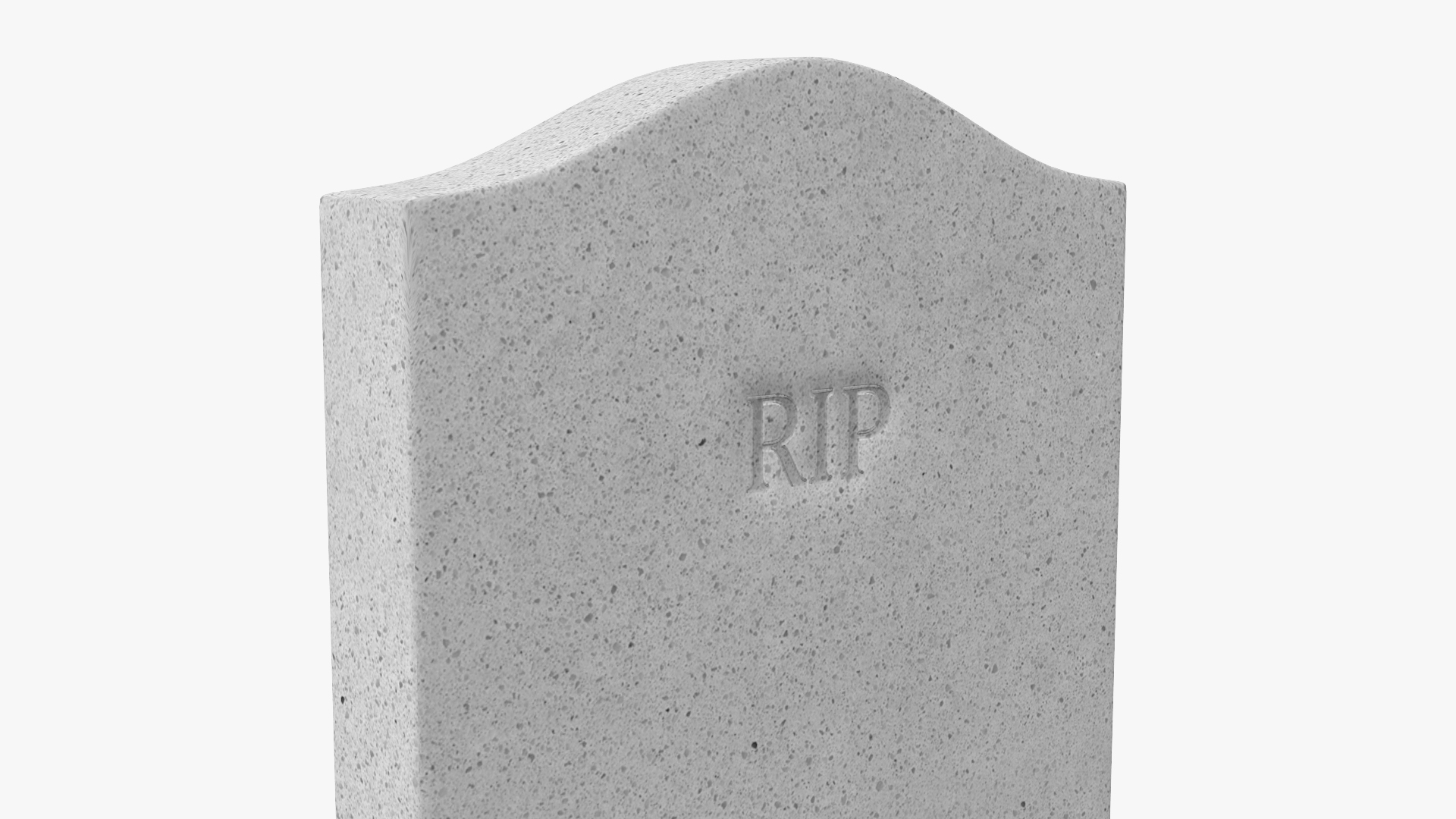 3D Granite Gravestone model