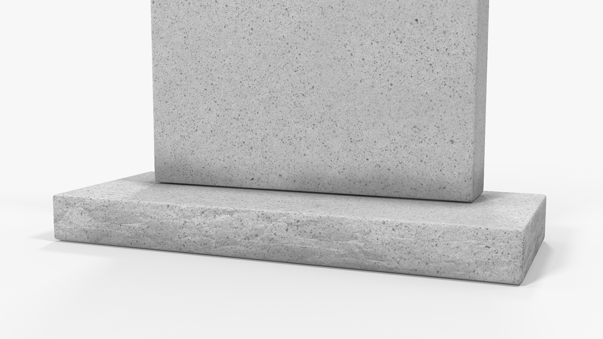 3D Granite Gravestone model