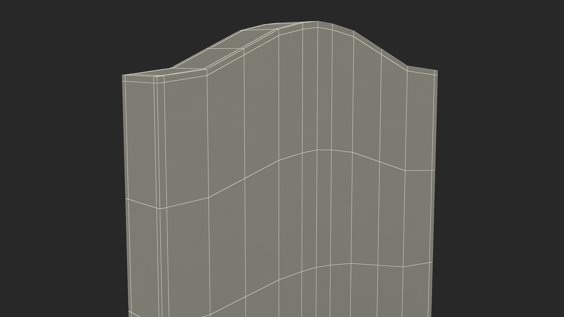 3D Granite Gravestone model